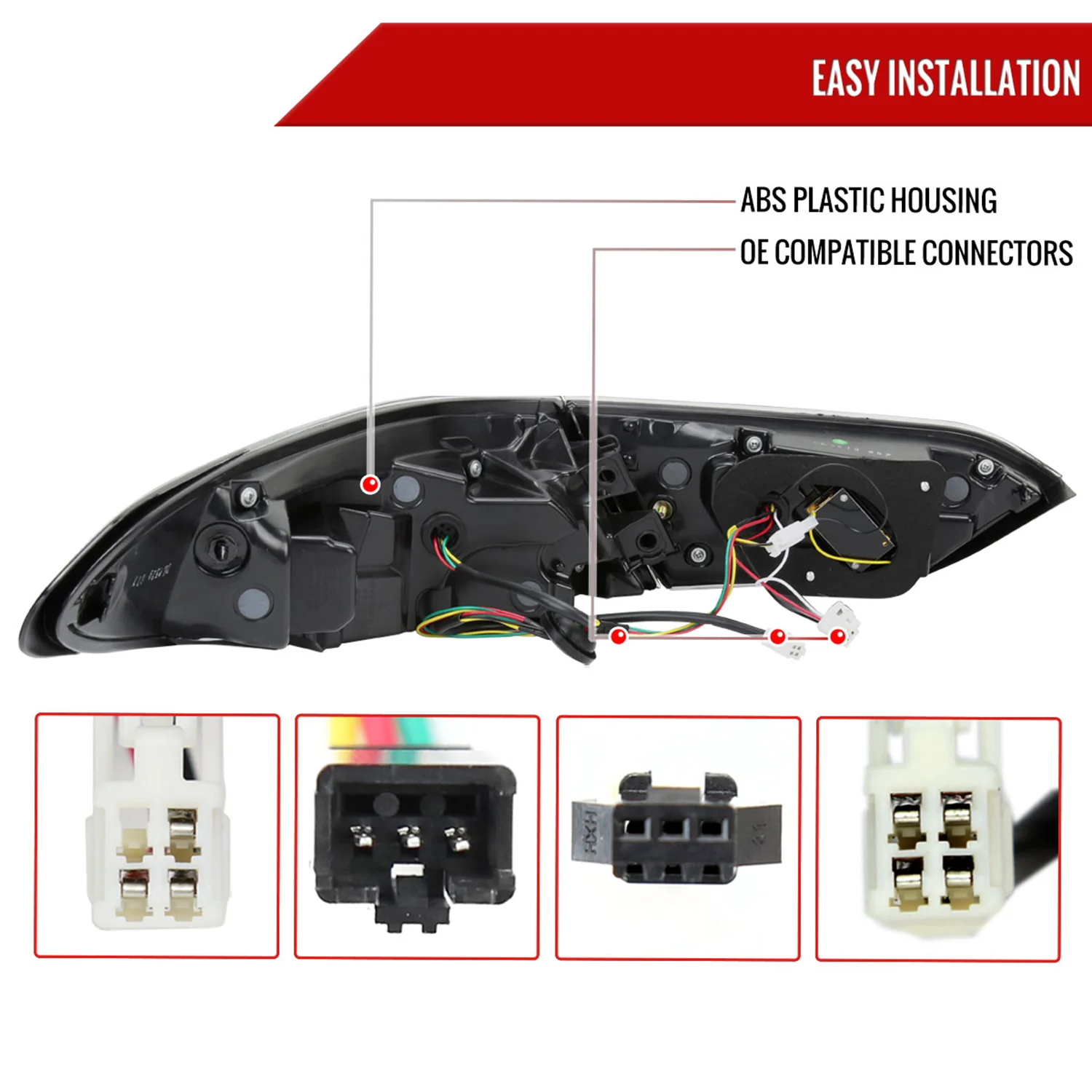2018-2022 Toyota Camry LED Tail Lights Signal Lamps Matt Black/Smoke - Image 8