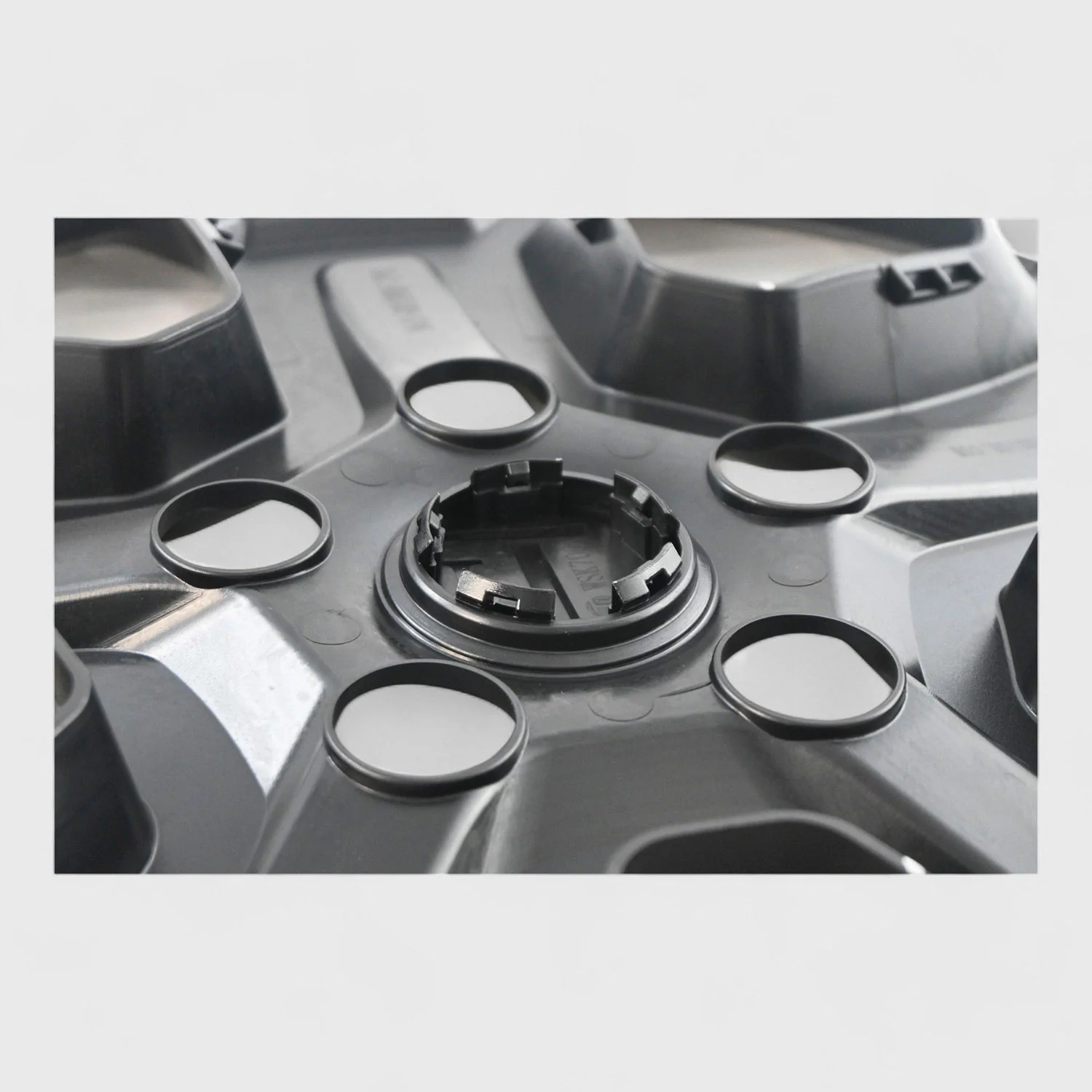 2018-2023 Jeep Wrangler JL Wheel Cover Hubcaps Set Gloss Black 10Pcs ABS Plastic - Image 5