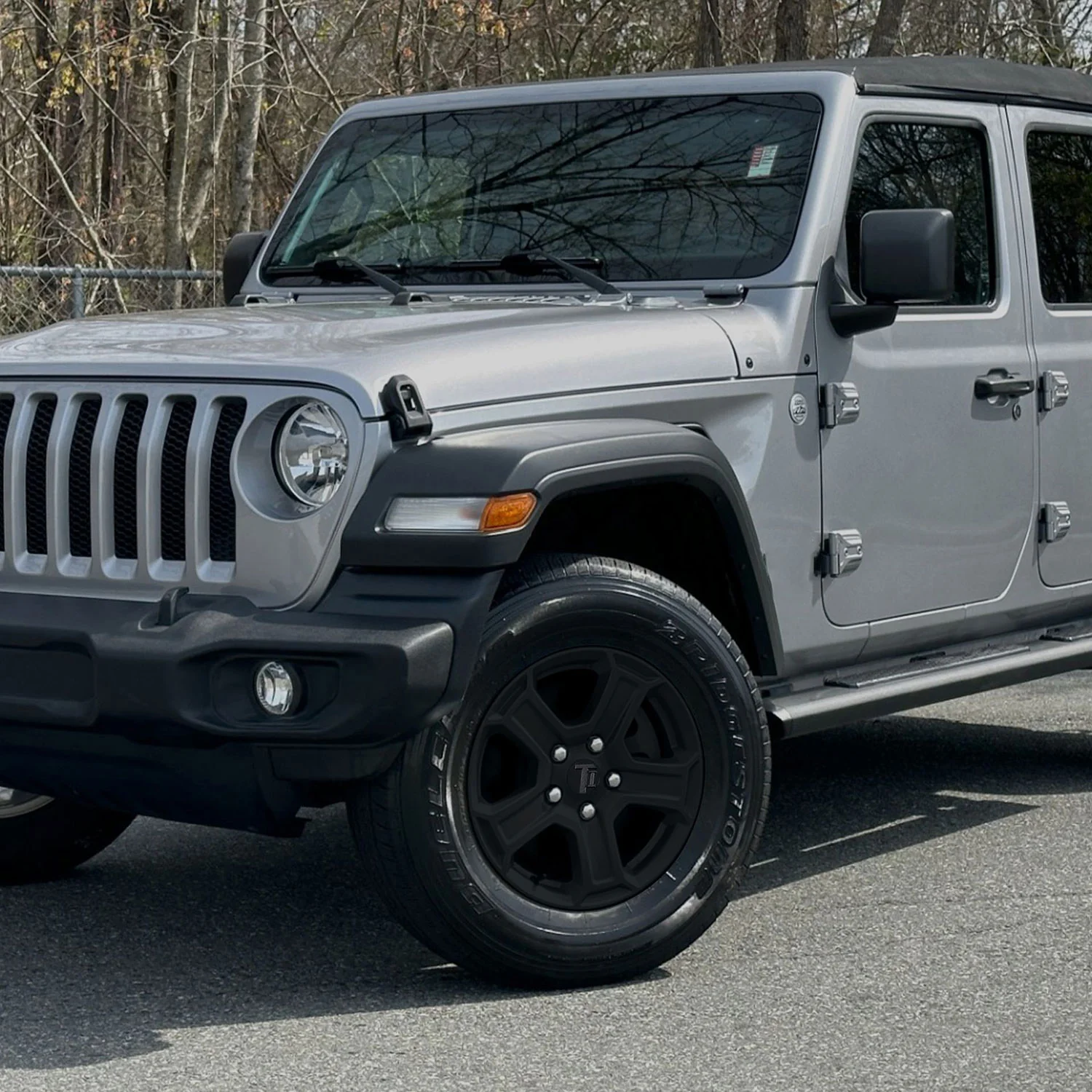 2018-2023 Jeep Wrangler JL Wheel Cover Hubcaps Set Gloss Black 10Pcs ABS Plastic - Image 7