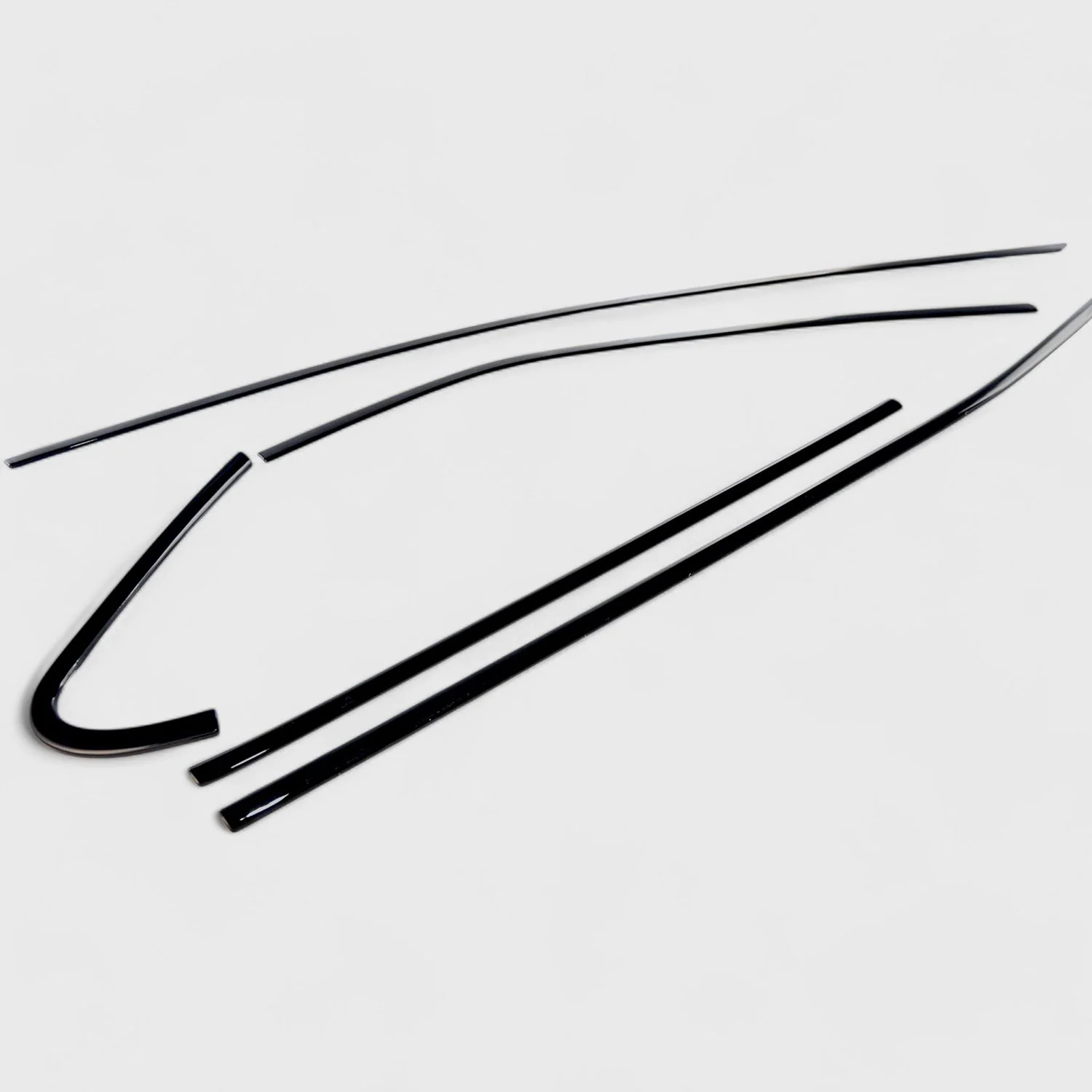 2018-2024 Toyota Camry Window Trim Set Gloss Black 10Pcs ABS Plastic - Image 3