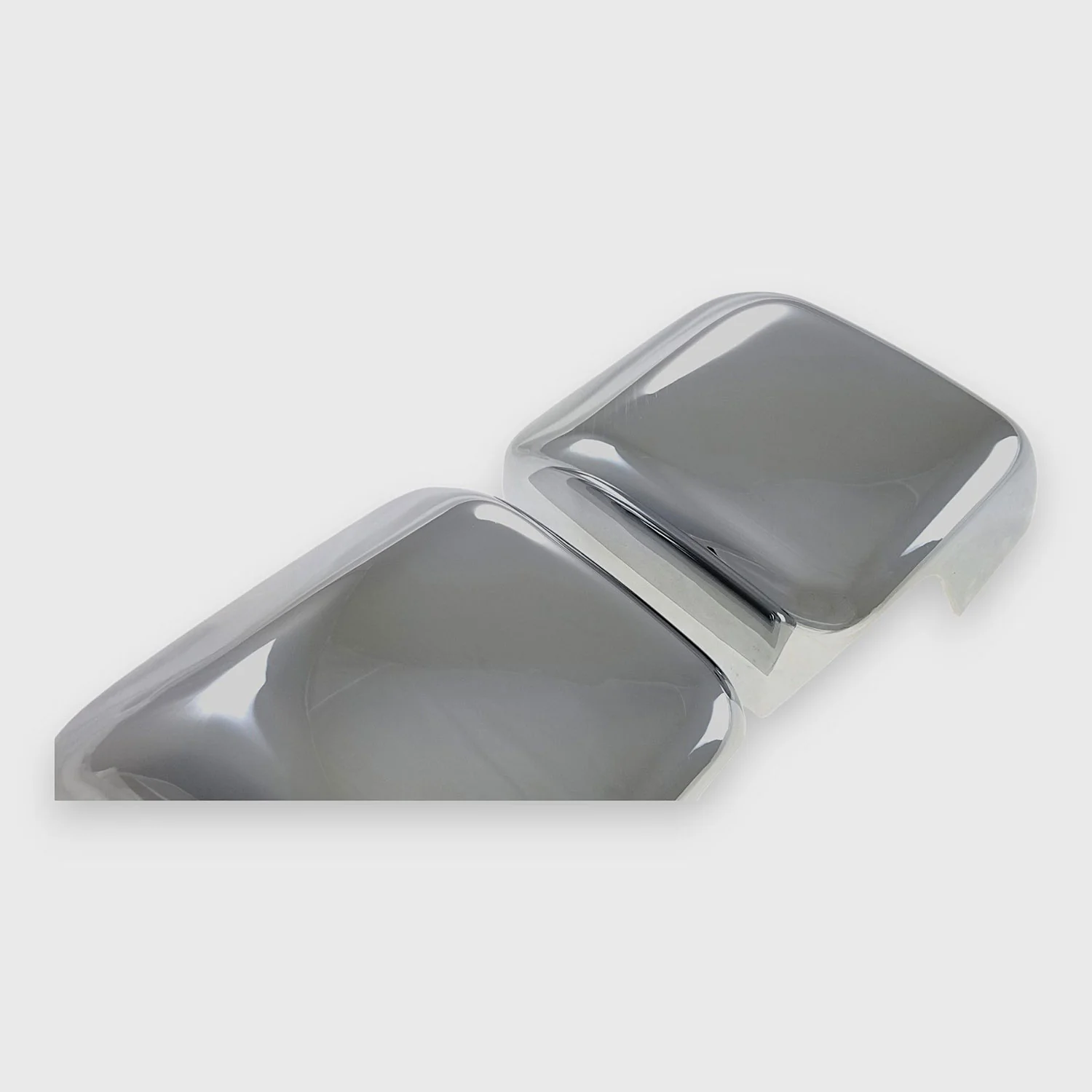 2018-2025 Jeep Wrangler JL Mirror Cover Caps Chrome 2Pcs ABS Plastic - Image 2