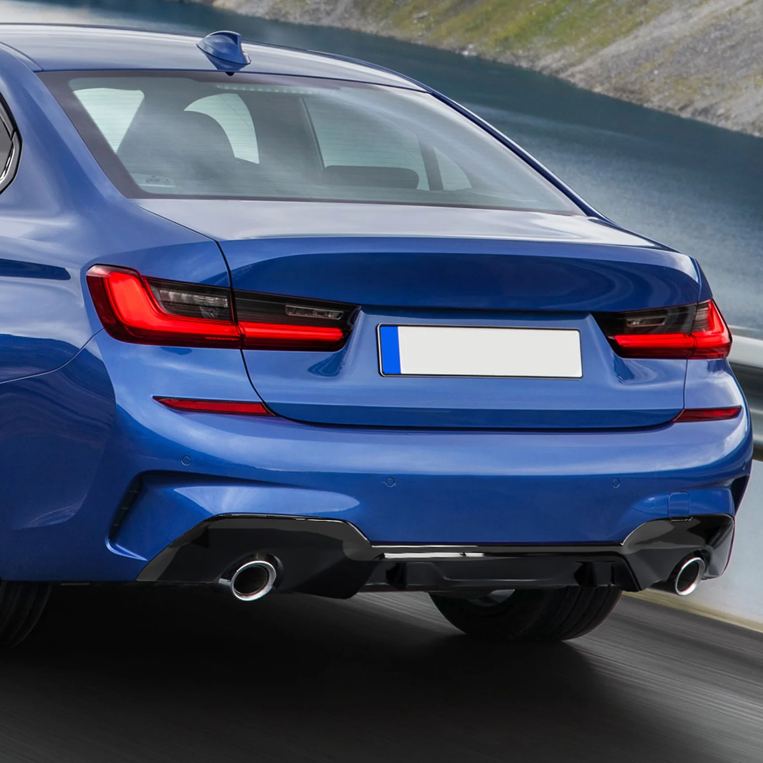 2019-2020 BMW 3 Series G20 M Sport Black ABS Performance Style Rear Diffuser - Image 10
