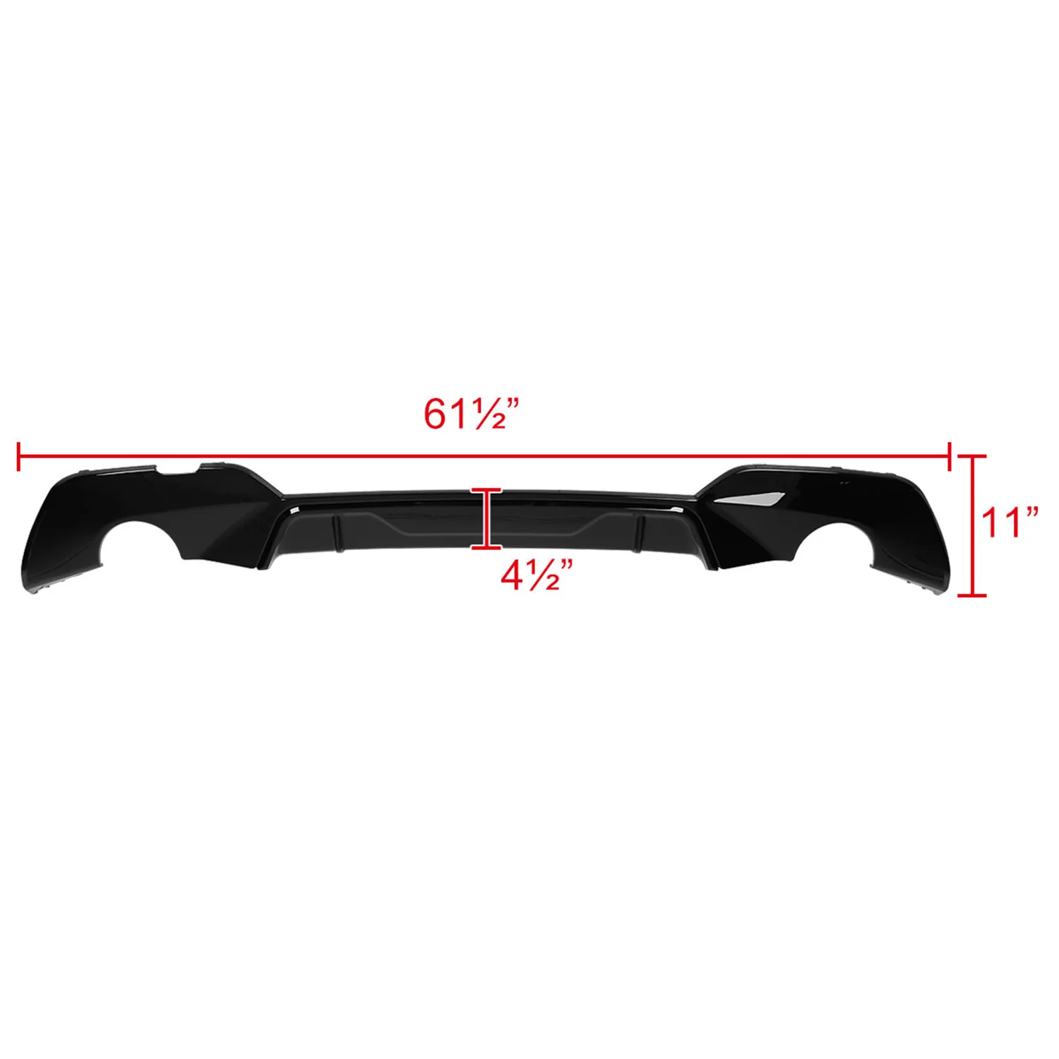 2019-2020 BMW 3 Series G20 M Sport Black ABS Performance Style Rear Diffuser - Image 2