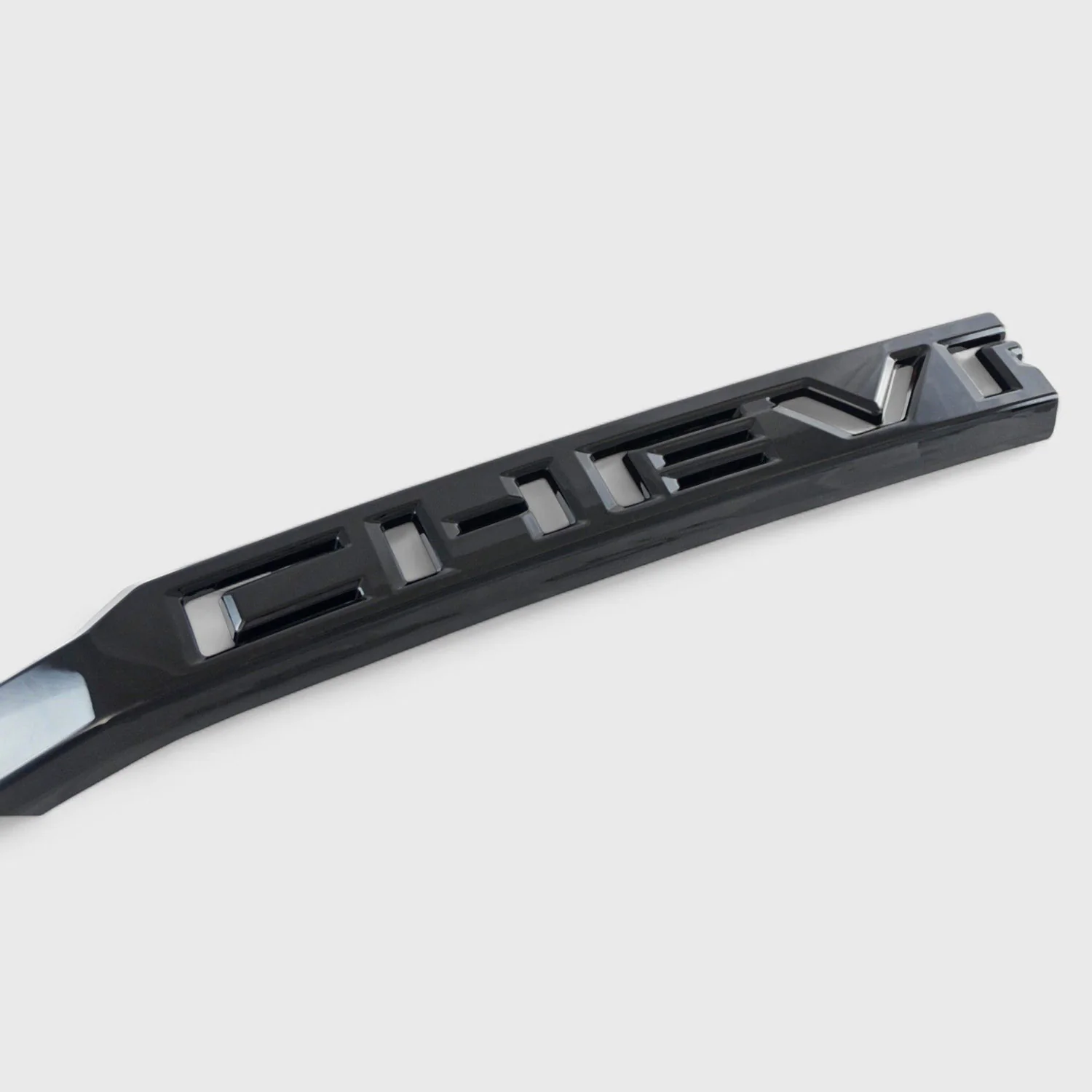 2019-2021 Chevrolet Silverado 1500 Grille Overlay Gloss Black 1Pcs ABS Plastic - Image 2