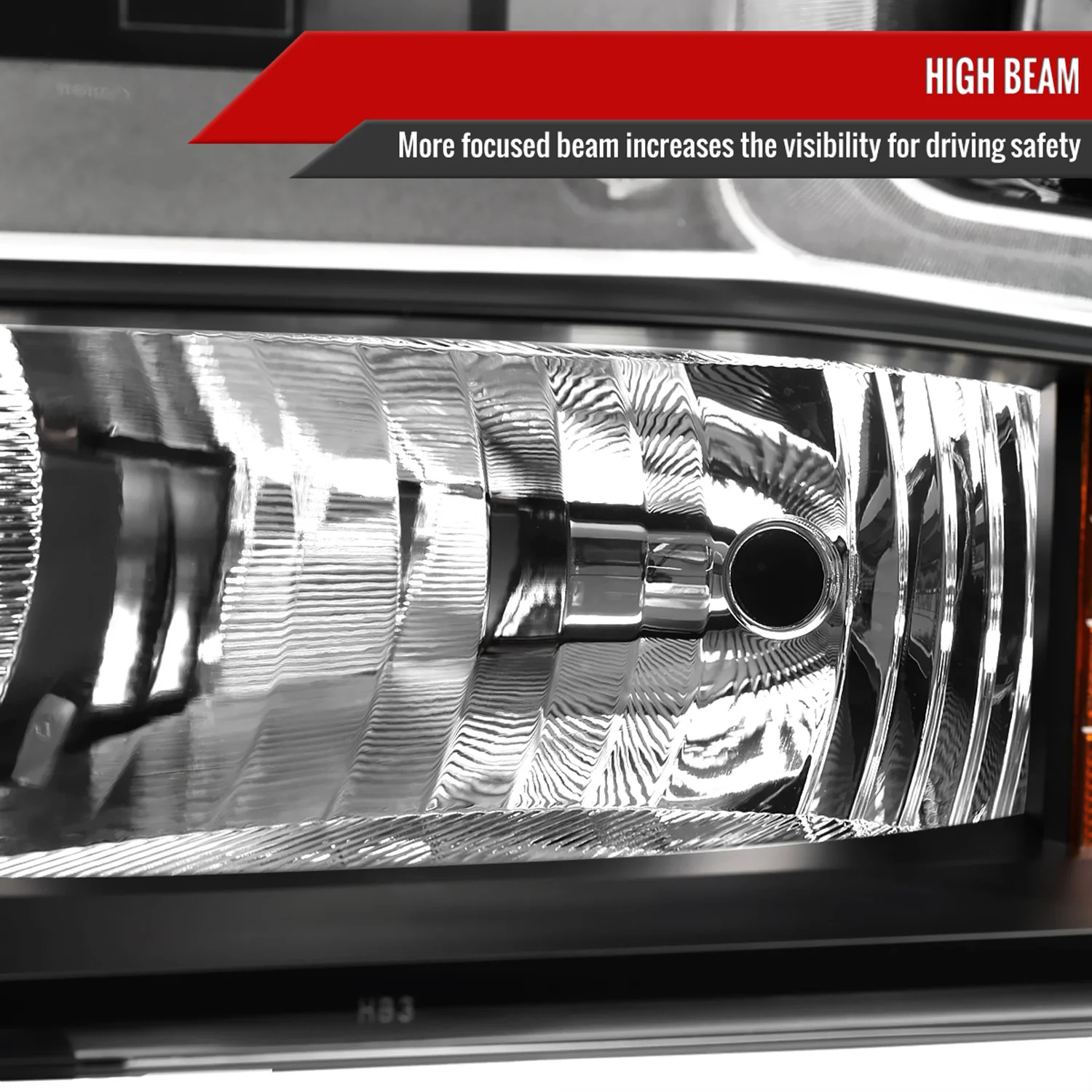 2019-2021 Chevy Silverado 1500 Driver Side Factory Projector Headlight Black - Image 4