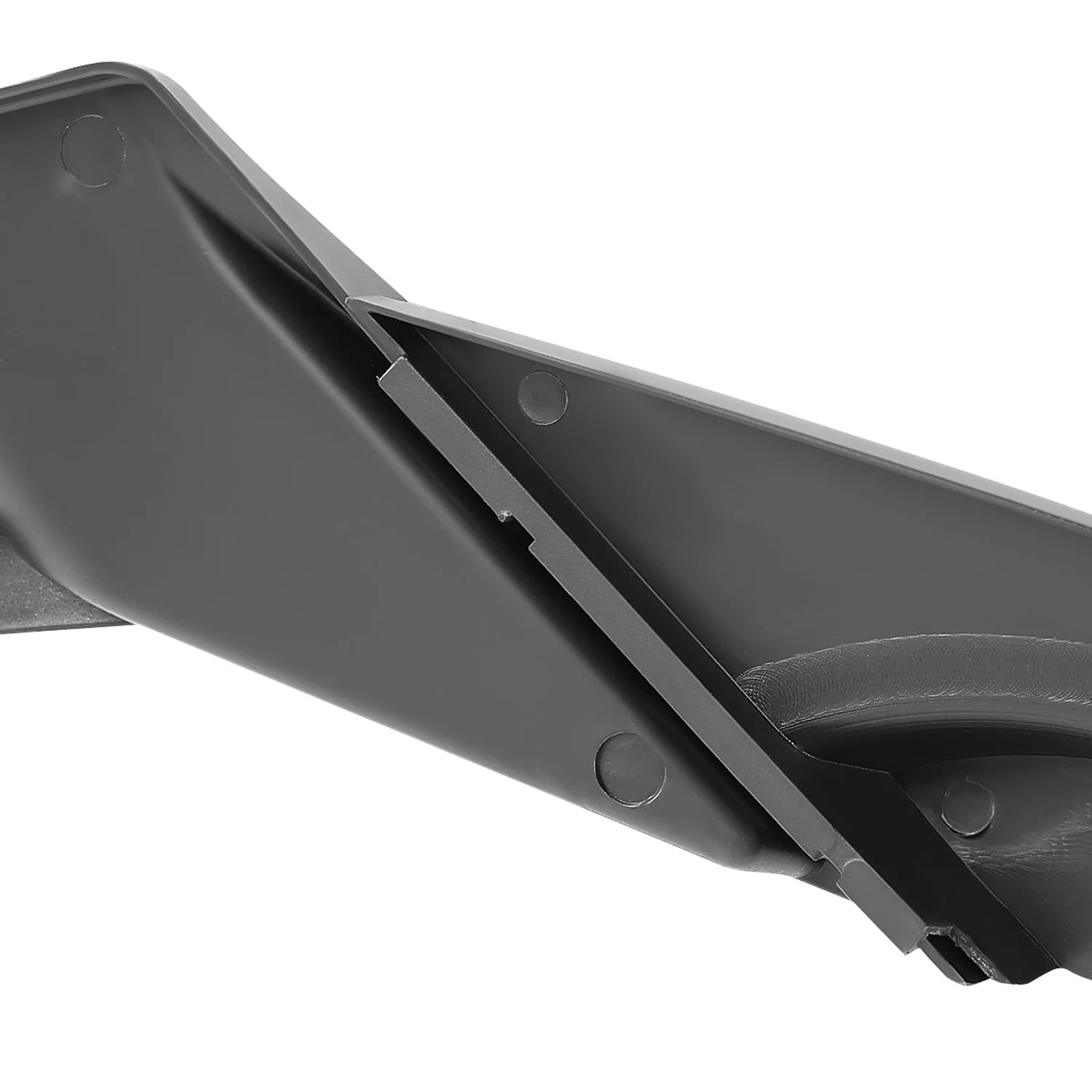 2019-2021 Honda Civic Sedan Glossy Black 3Pcs Front Bumper Lip Set - Image 6