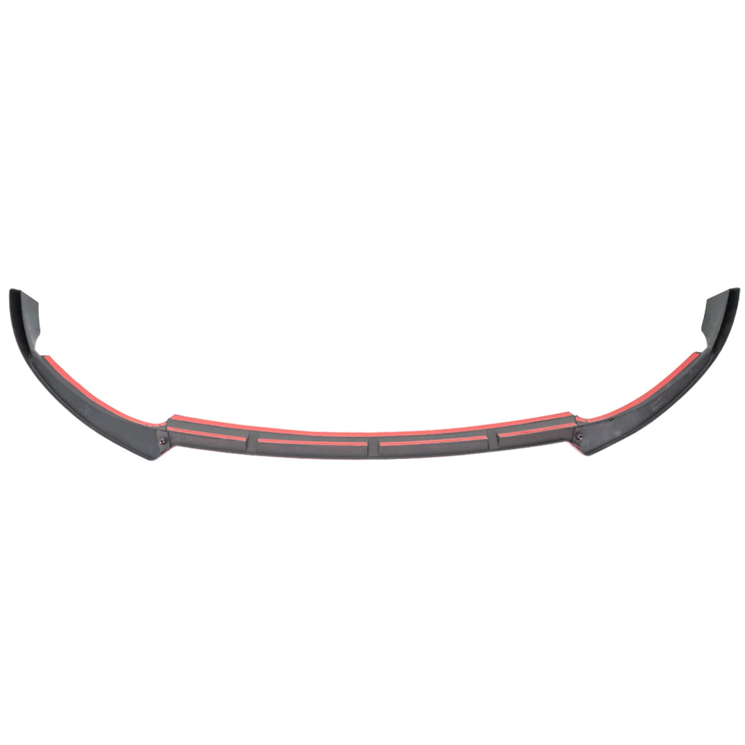 2019-2021 Mercedes W205 C Class Glossy Black/Red Front Bumper Lip Splitter Kit - Image 6