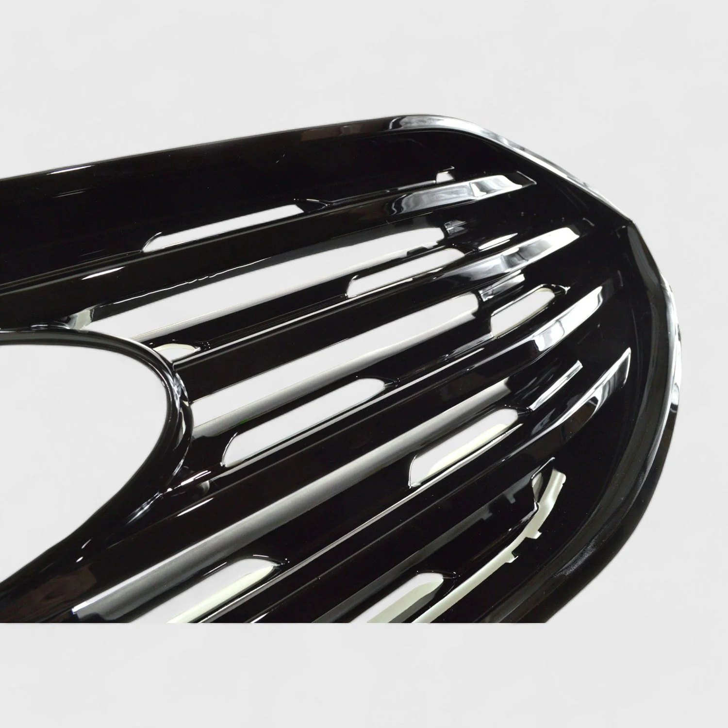 2019-2022 Ford Edge Grille Overlay Gloss Black 1Pcs ABS Plastic - Image 2