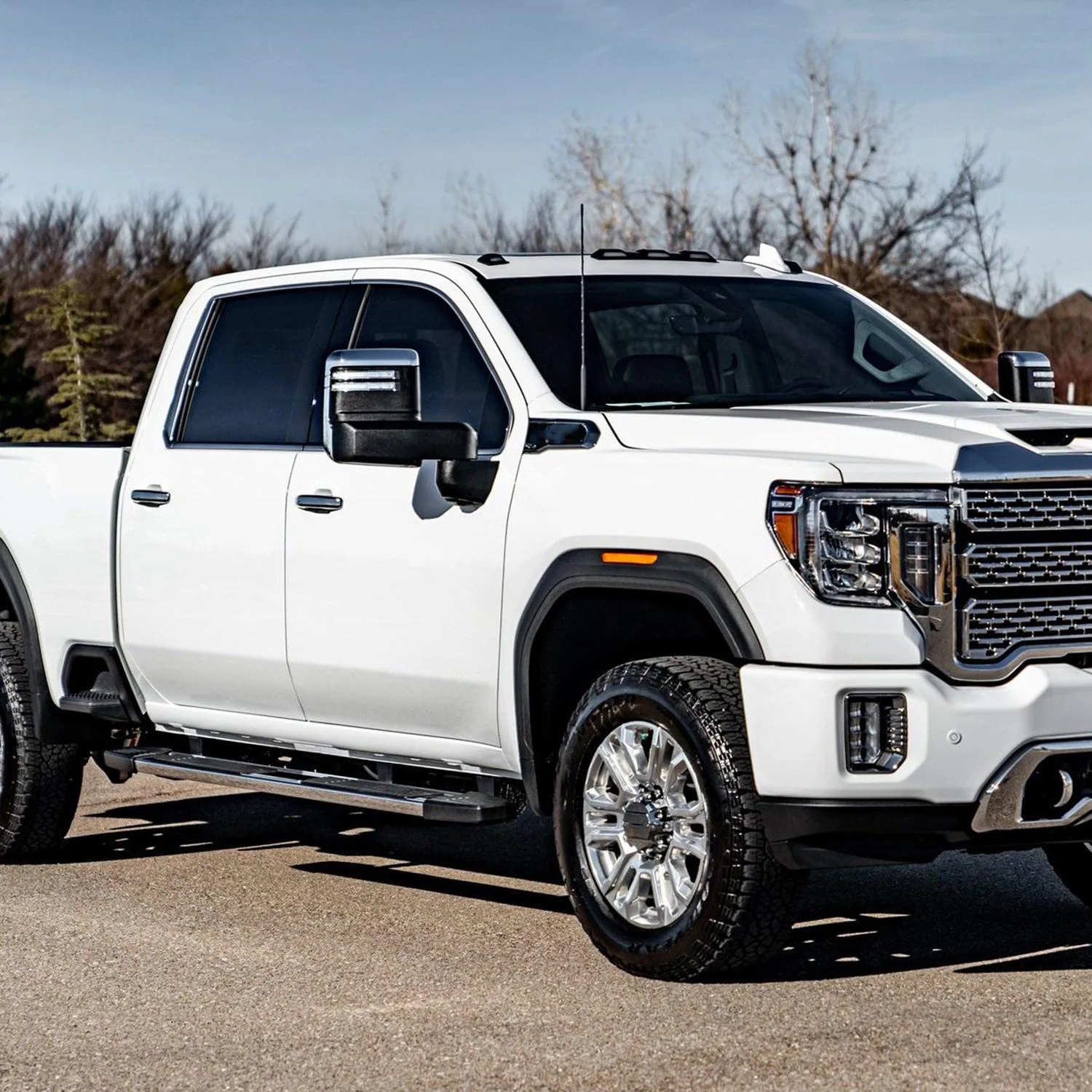 2019-2022 GMC Sierra 1500 Heated Chrome Towing Mirrors Clear Lens Turn Signal - Image 10