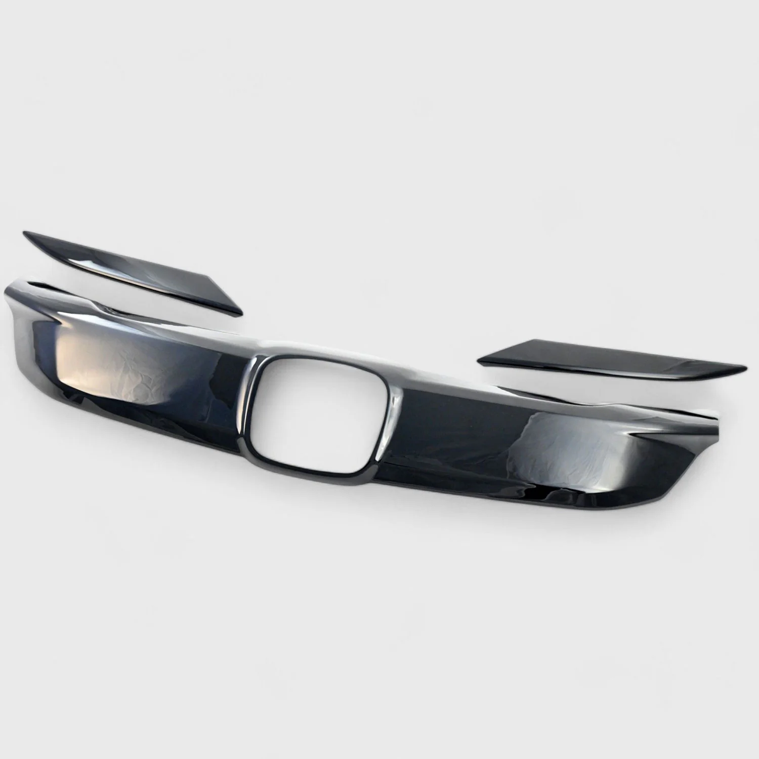 2019-2022 Honda HR-V Grille Overlay Gloss Black 3Pcs ABS Plastic - Image 4