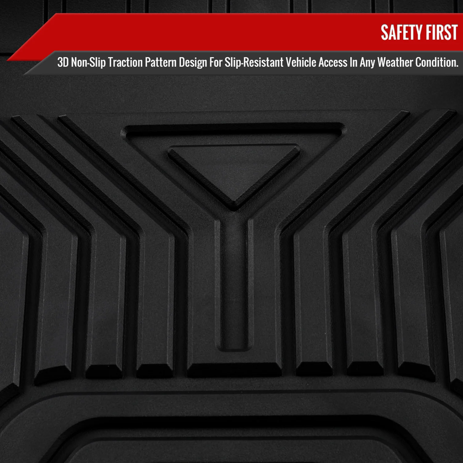 2019-2022 Toyota RAV4 All Weather Black TPE Floor Mats Liner 3Pcs - Image 5