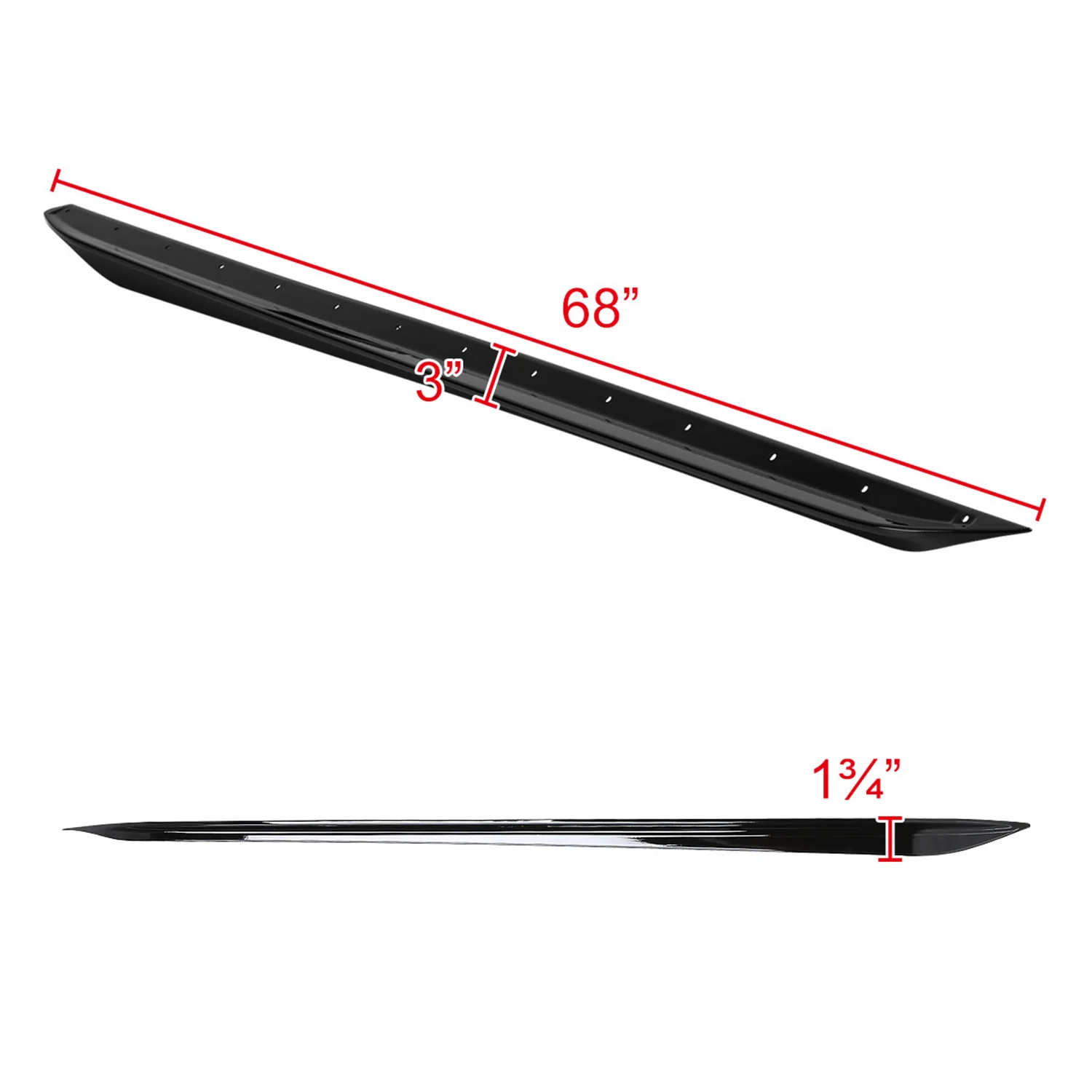 2019-2023 BMW 3 Series G20 M Sport/M340i Glossy Black ABS 2Pcs Side Skirts - Image 2