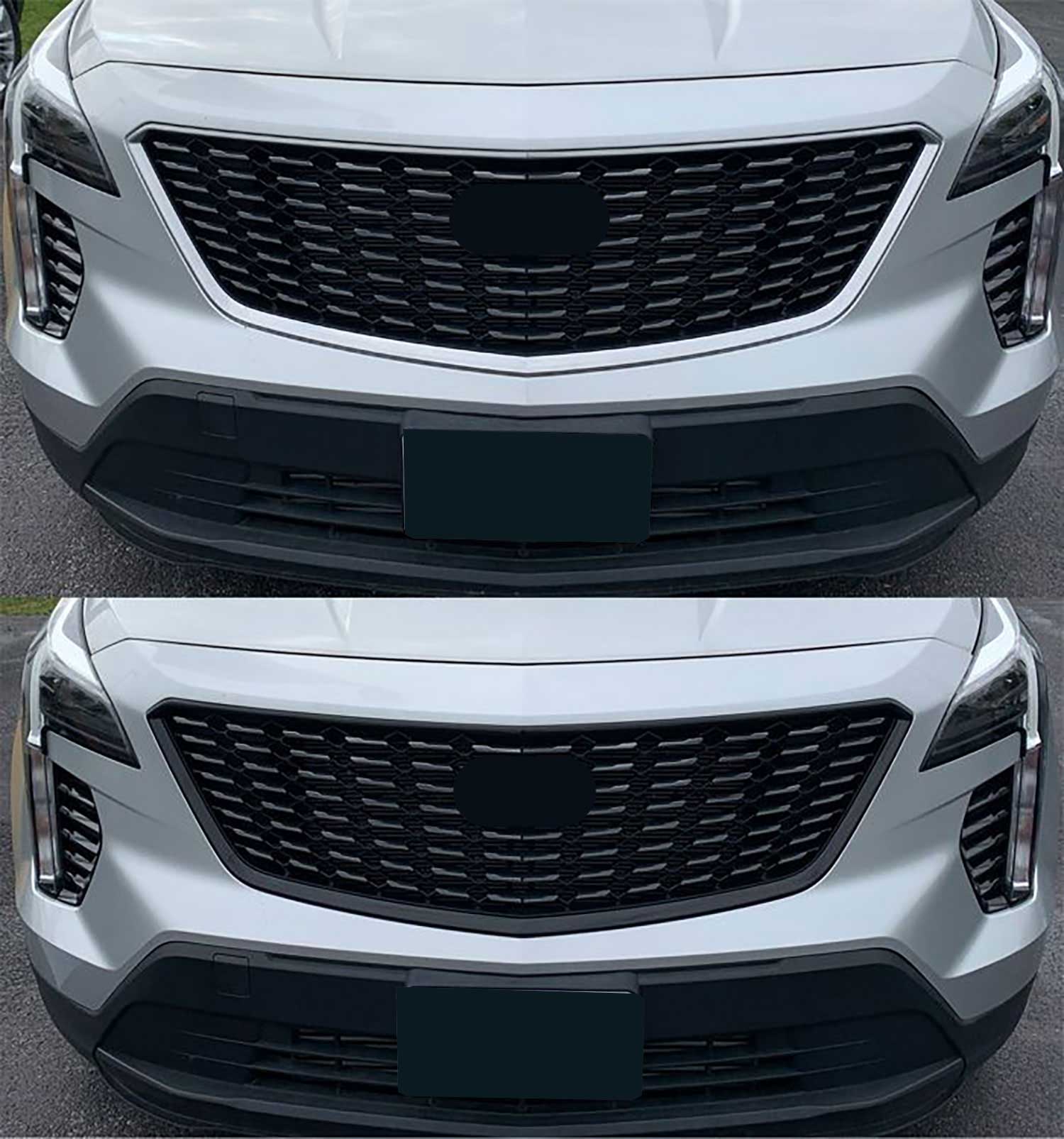 2019-2023 Cadillac XT4 Grille Overlay Gloss Black 1Pcs ABS Plastic - Image 5