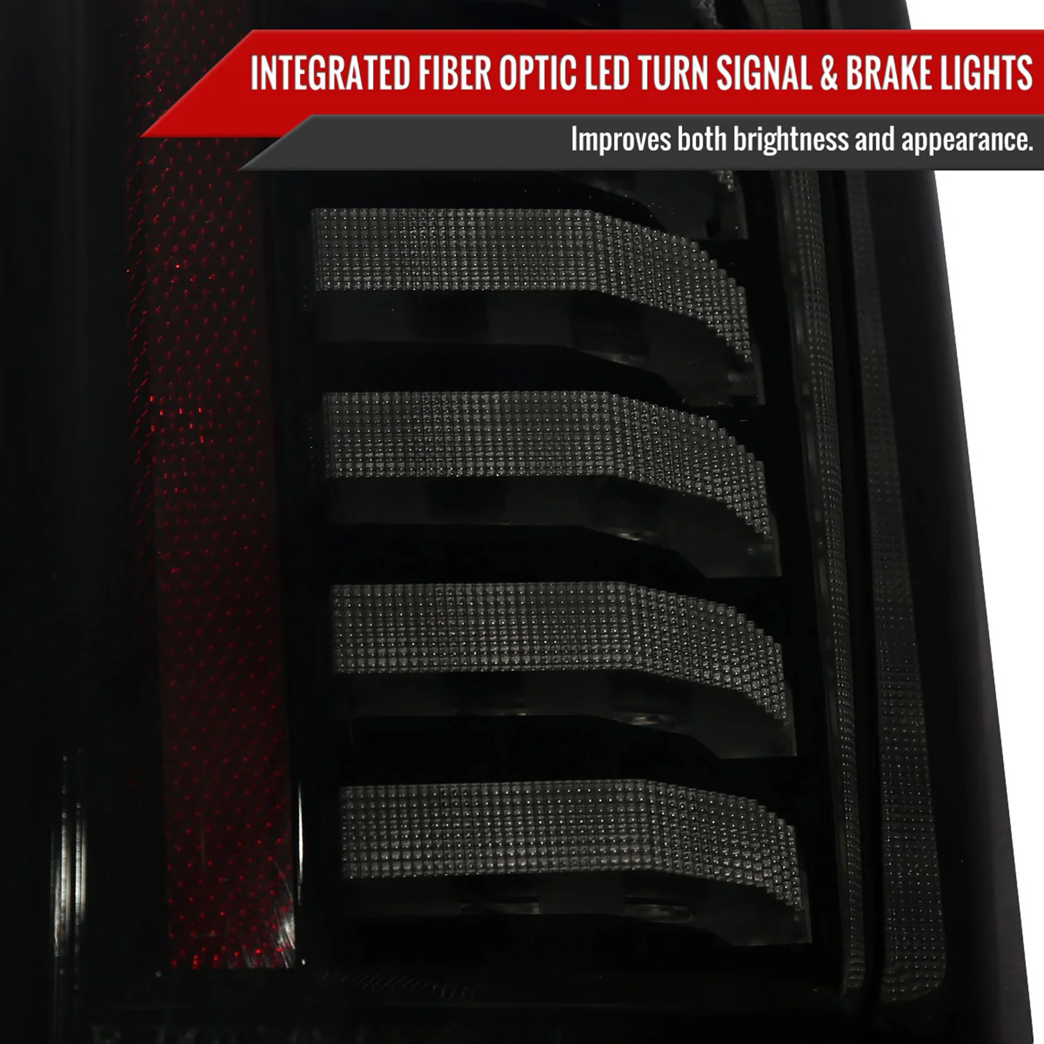 2019-2023 Chevy Silverado 1500/2500HD/3500HD LED Tail Lights Matt Black/Smoke - Image 3