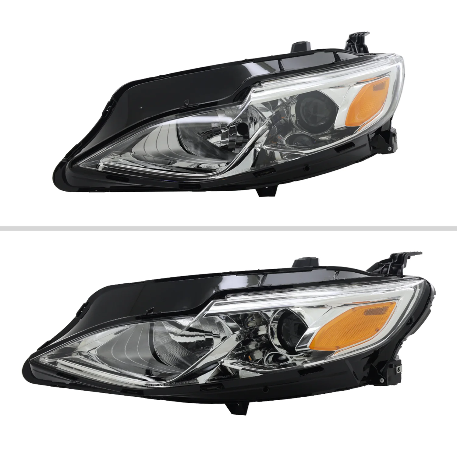 2019-2024 Chevy Malibu Factory Style Projector Headlights Chrome/Clear Lens - Image 2