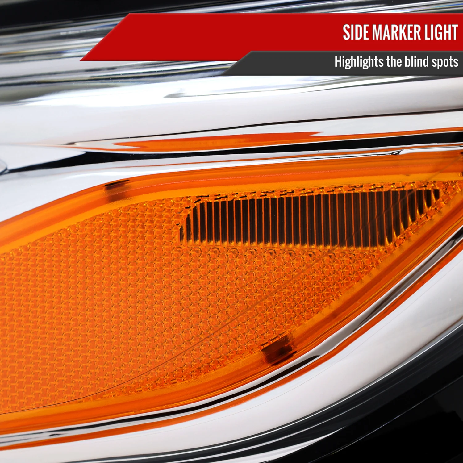 2019-2024 Chevy Malibu Factory Style Projector Headlights Chrome/Clear Lens - Image 5