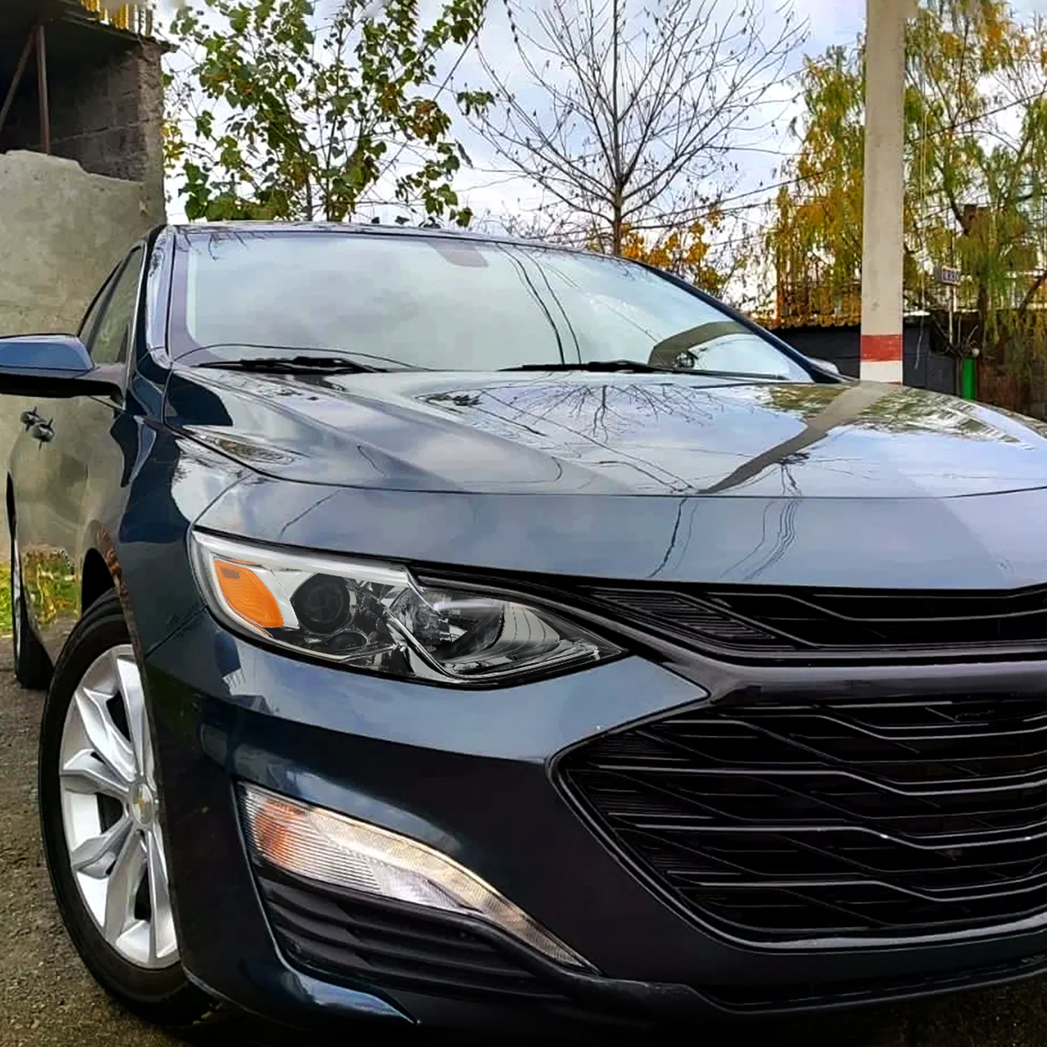 2019-2024 Chevy Malibu Factory Style Projector Headlights Chrome/Clear Lens - Image 9
