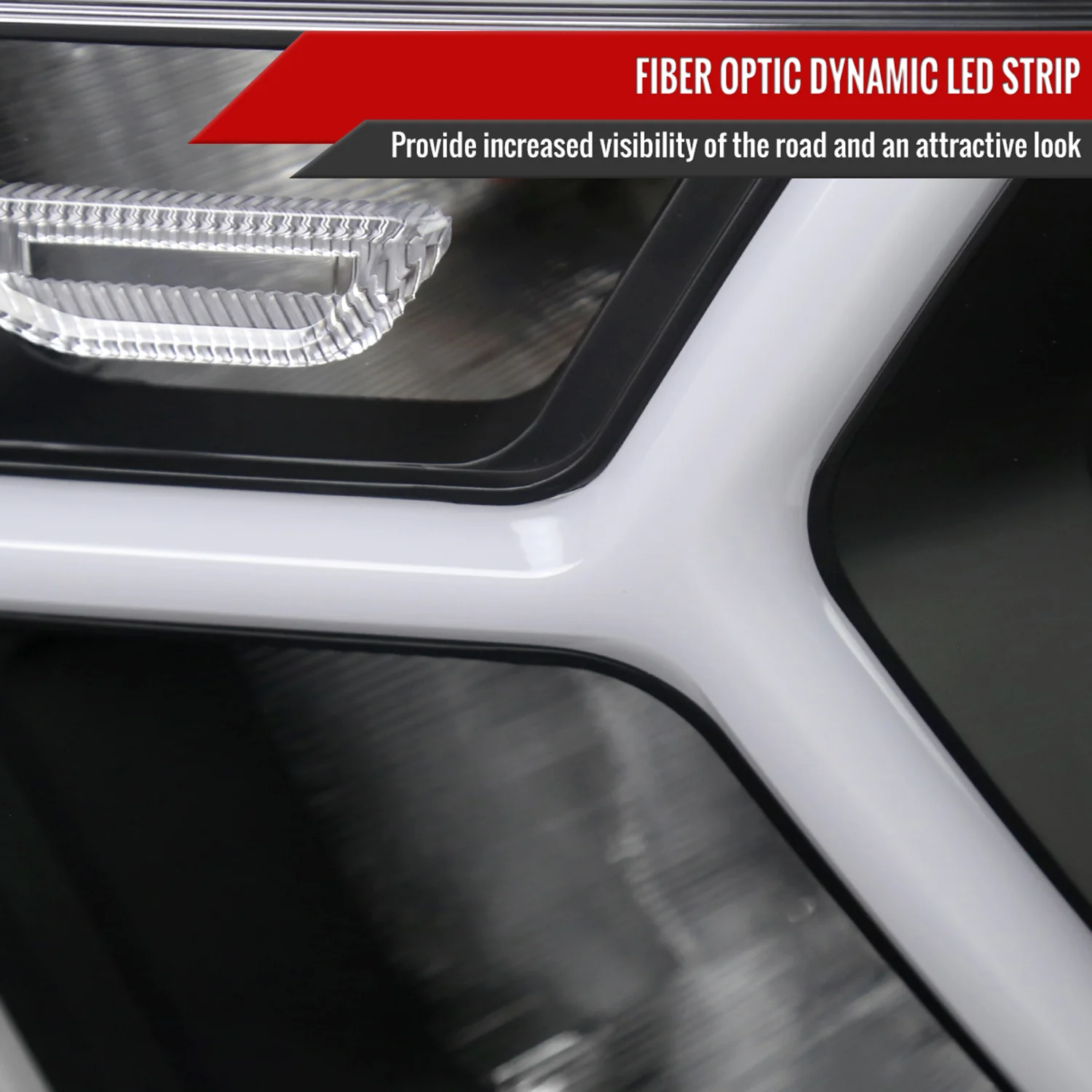 2019-2024 Dodge RAM 1500 Animated LED Bar Factory Headlights Matt Black/Clear - Image 5