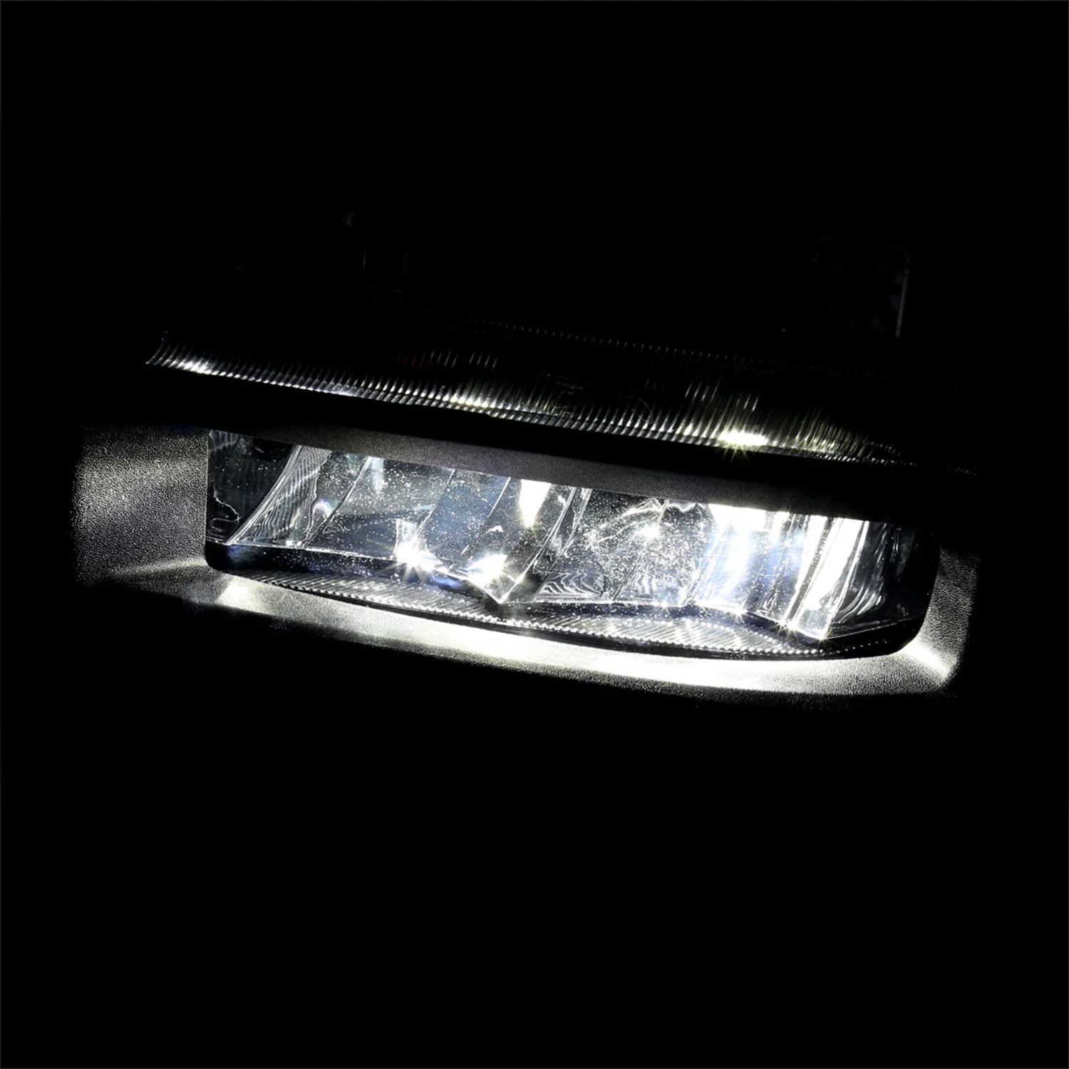 2019-2024 Dodge RAM 1500 LED Fog Lights Kit Chrome Housing/Clear Lens - Image 2