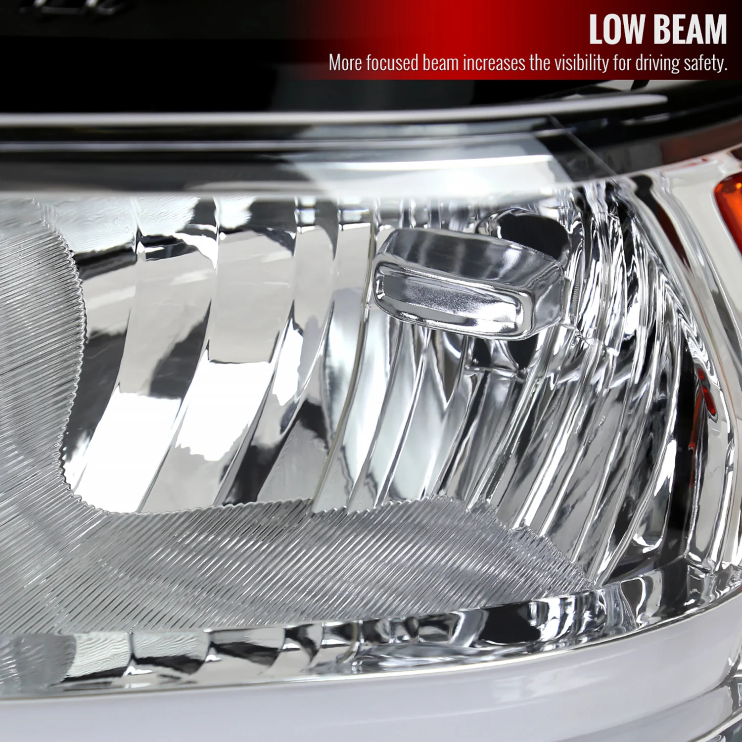 2019-2024 Dodge RAM 2500/3500/4500/5500 LED Bar Factory Headlights Chrome - Image 3