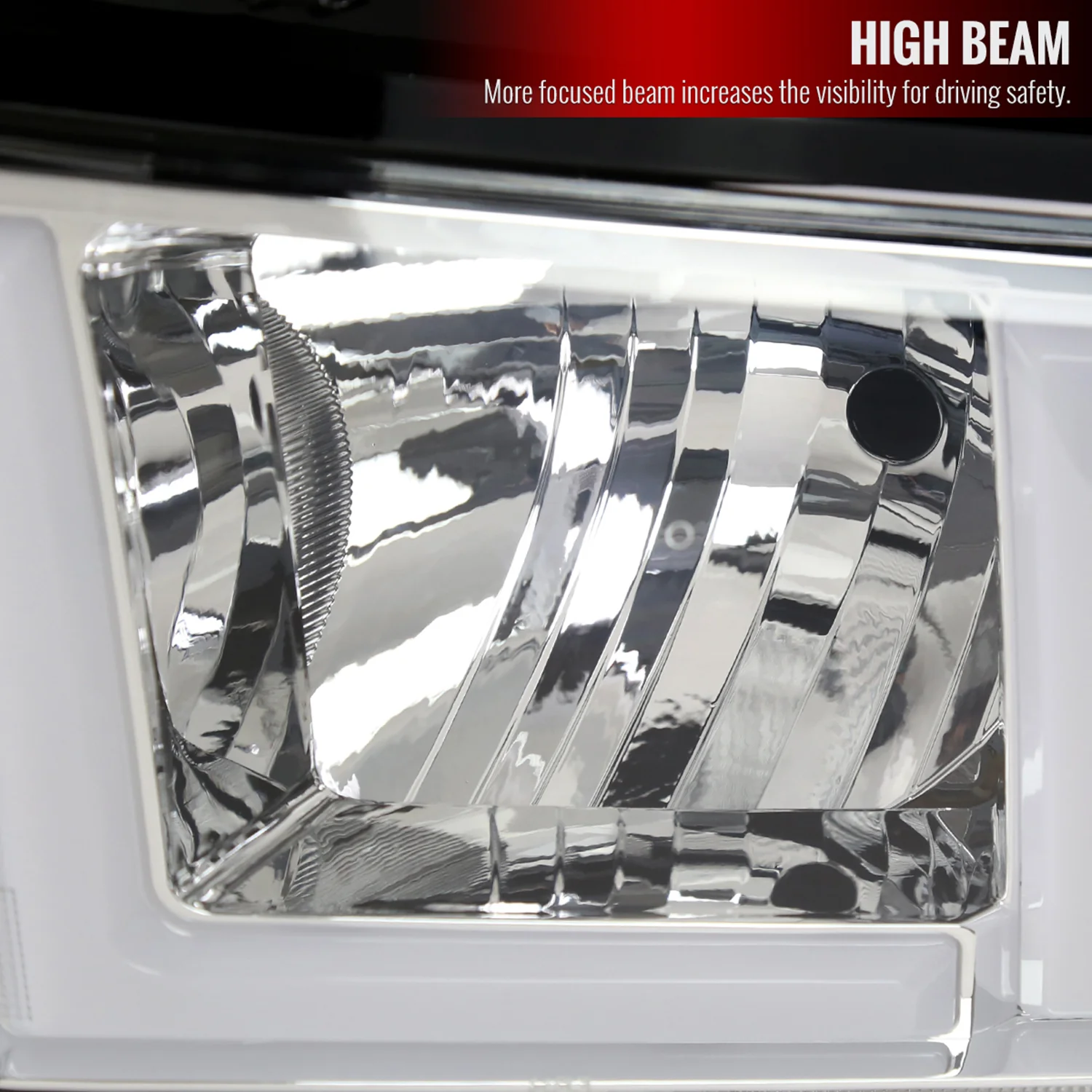 2019-2024 Dodge RAM 2500/3500/4500/5500 LED Bar Factory Headlights Chrome - Image 4