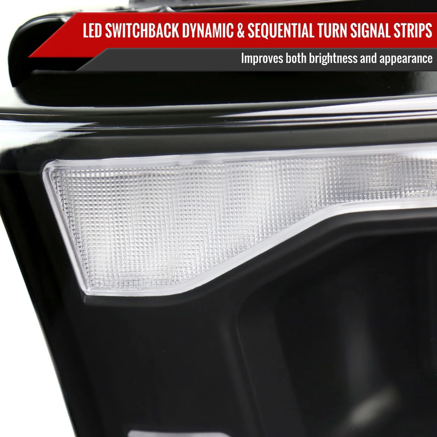 2019-2024 Dodge RAM 2500/3500/4500/5500 LED Signal Projector Headlights Black - Image 6