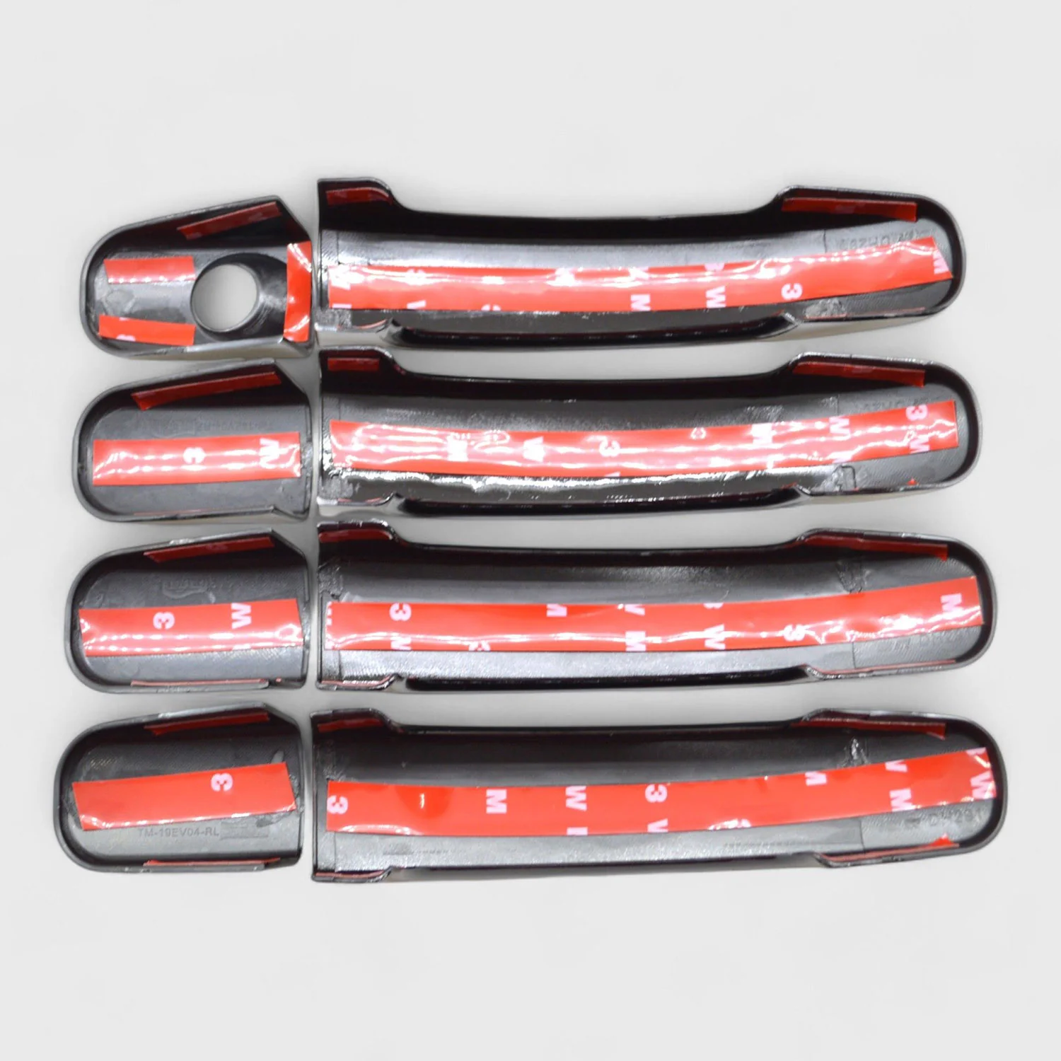 2019-2024 Ford Ranger Door Handle Cover Gloss Black 8Pcs ABS Plastic - Image 3