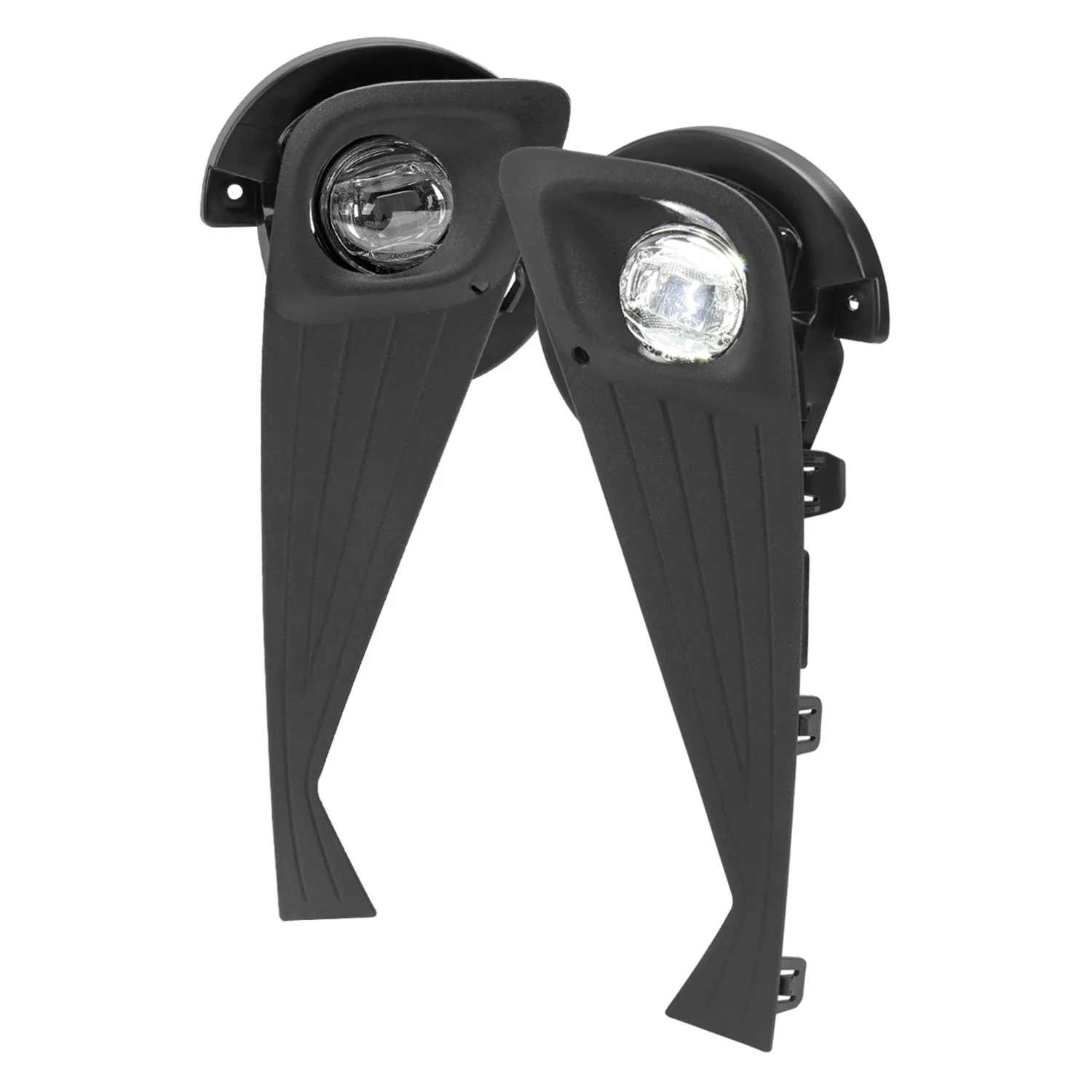2020-2021 Toyota C-HR LED Fog Light Kit Chrome Housing/Clear Lens