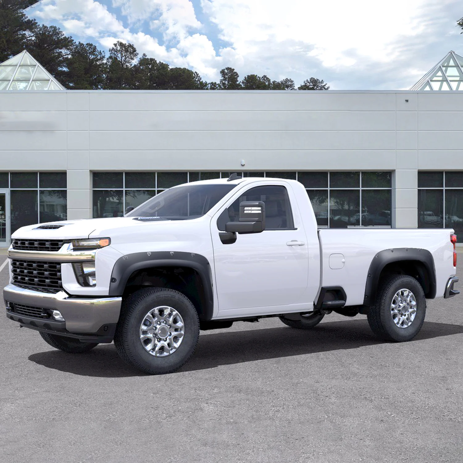 2020-2023 Chevy Silverado 2500/3500 HD 4PC Pocket Rivet Style Fender Flares - Image 10