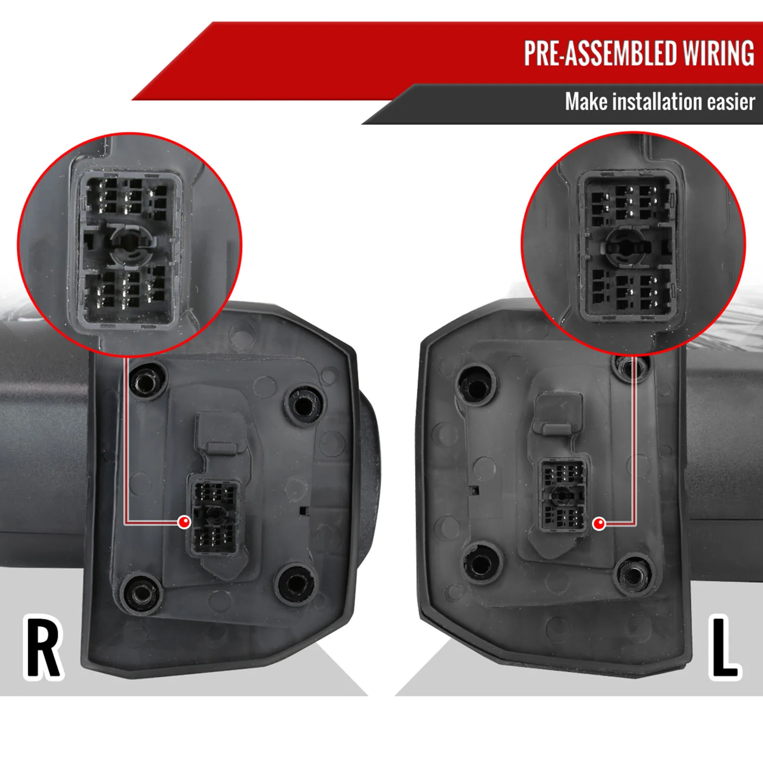 2020-2024 Chevy Silverado/GMC Sierra 2500HD/3500HD Heated Black Towing Mirrors - Image 7