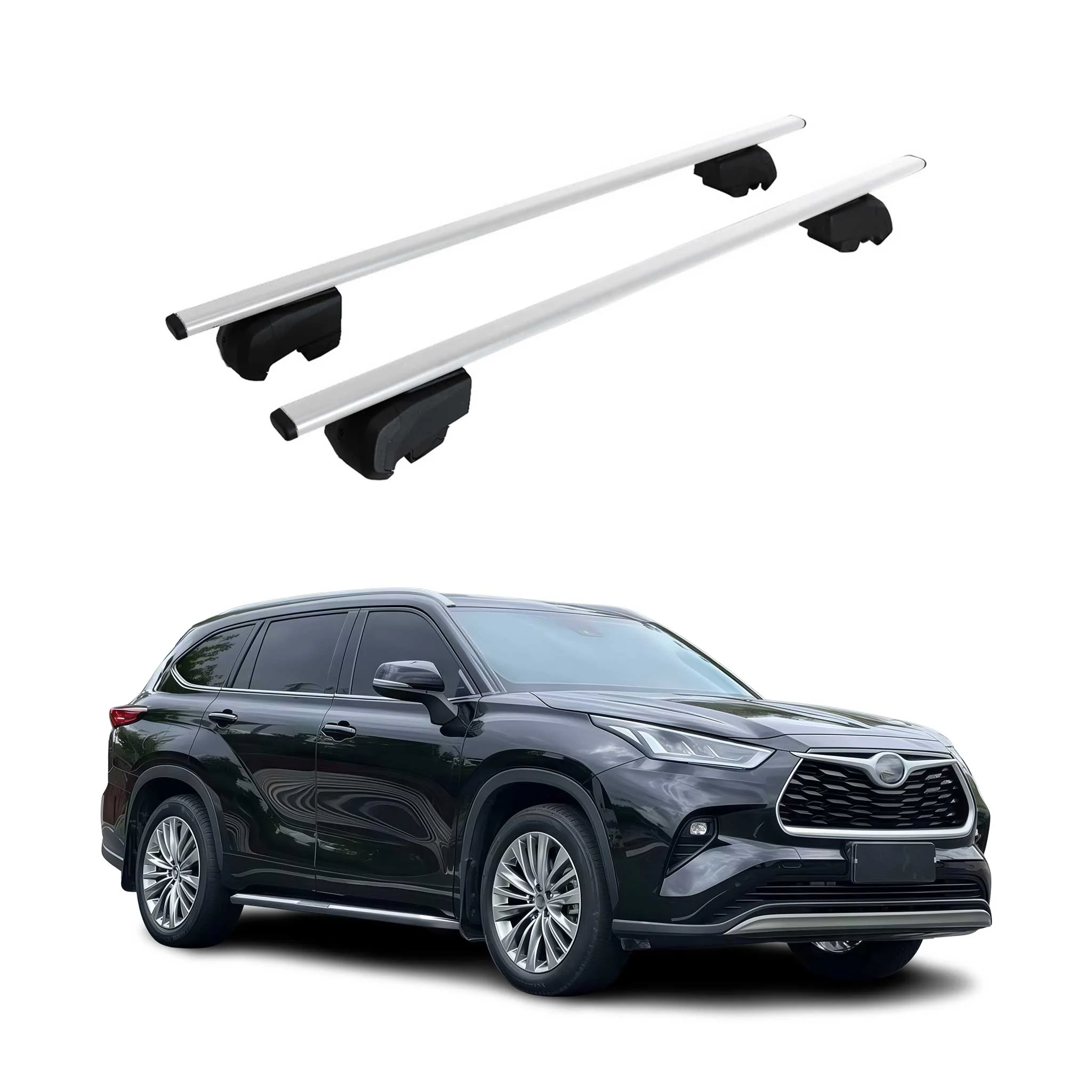 2020-2026 Toyota Highlander Roof Rack Cross Bars Silver