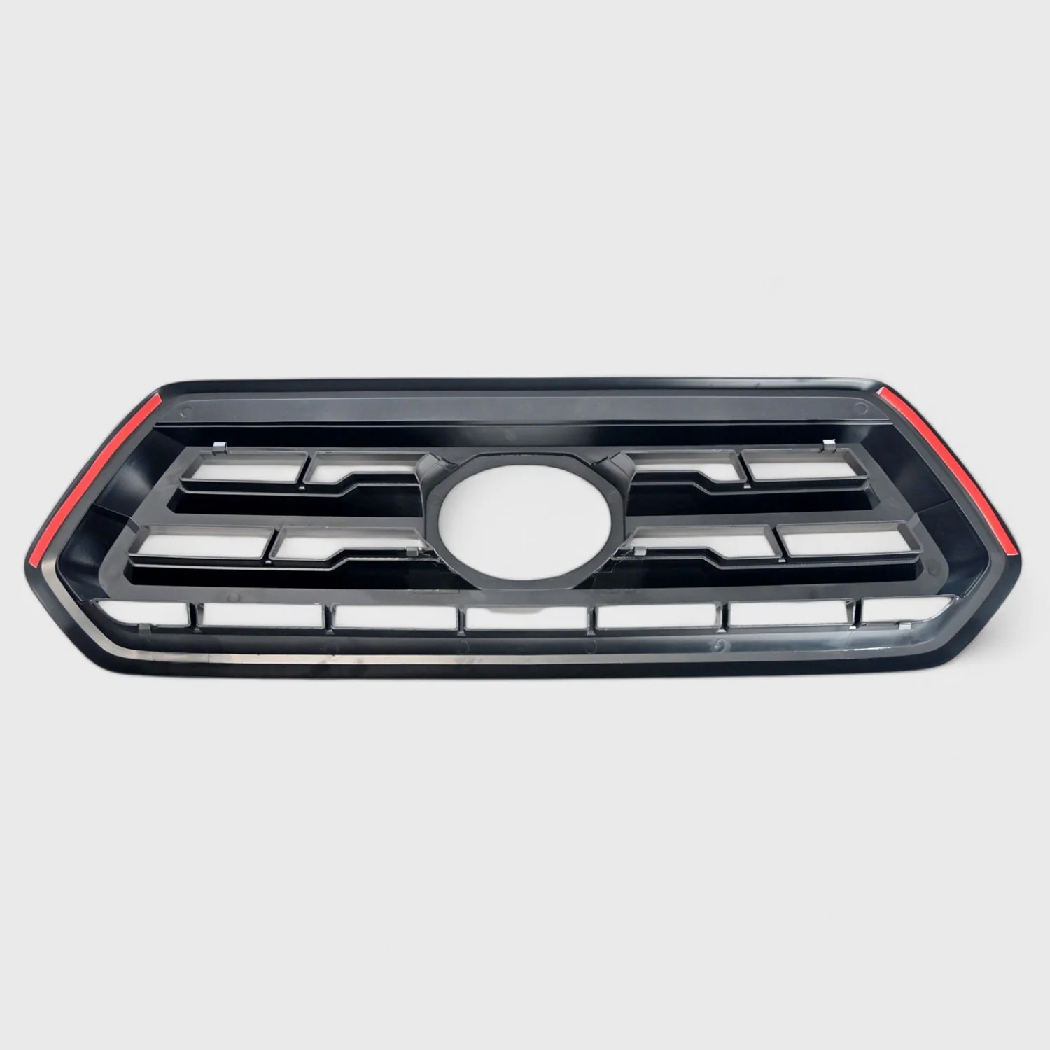 2020-2024 Toyota Tacoma Grille Overlay Gloss Black 1Pcs ABS Plastic - Image 3