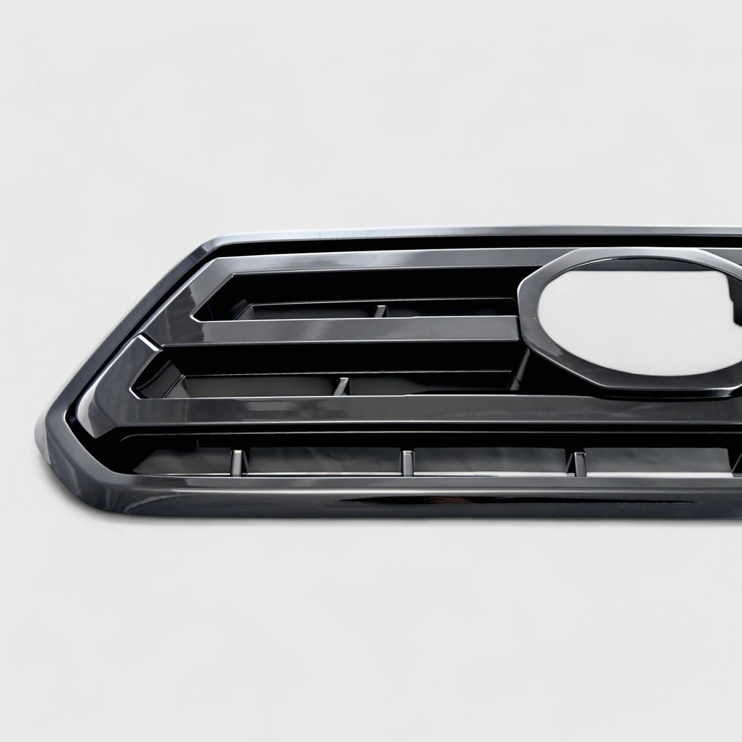 2020-2024 Toyota Tacoma Grille Overlay Gloss Black 1Pcs ABS Plastic - Image 4