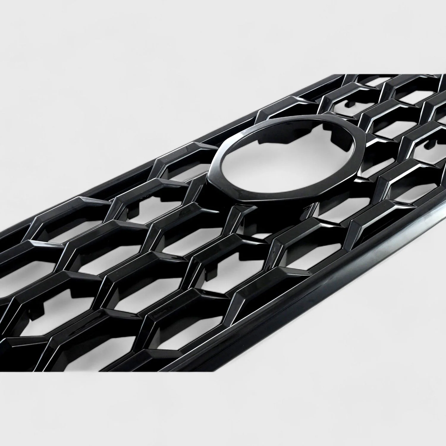 2020-2024 Toyota Tacoma Grille Overlay Gloss Black 1Pcs ABS Plastic - Image 2