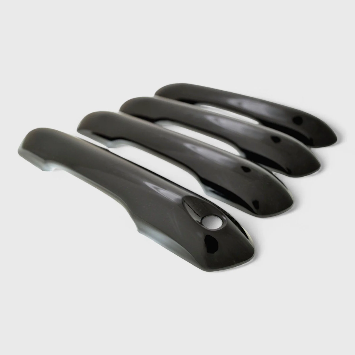 2020-2025 Ford Explorer Door Handle Cover Gloss Black 4Pcs ABS Plastic - Image 2
