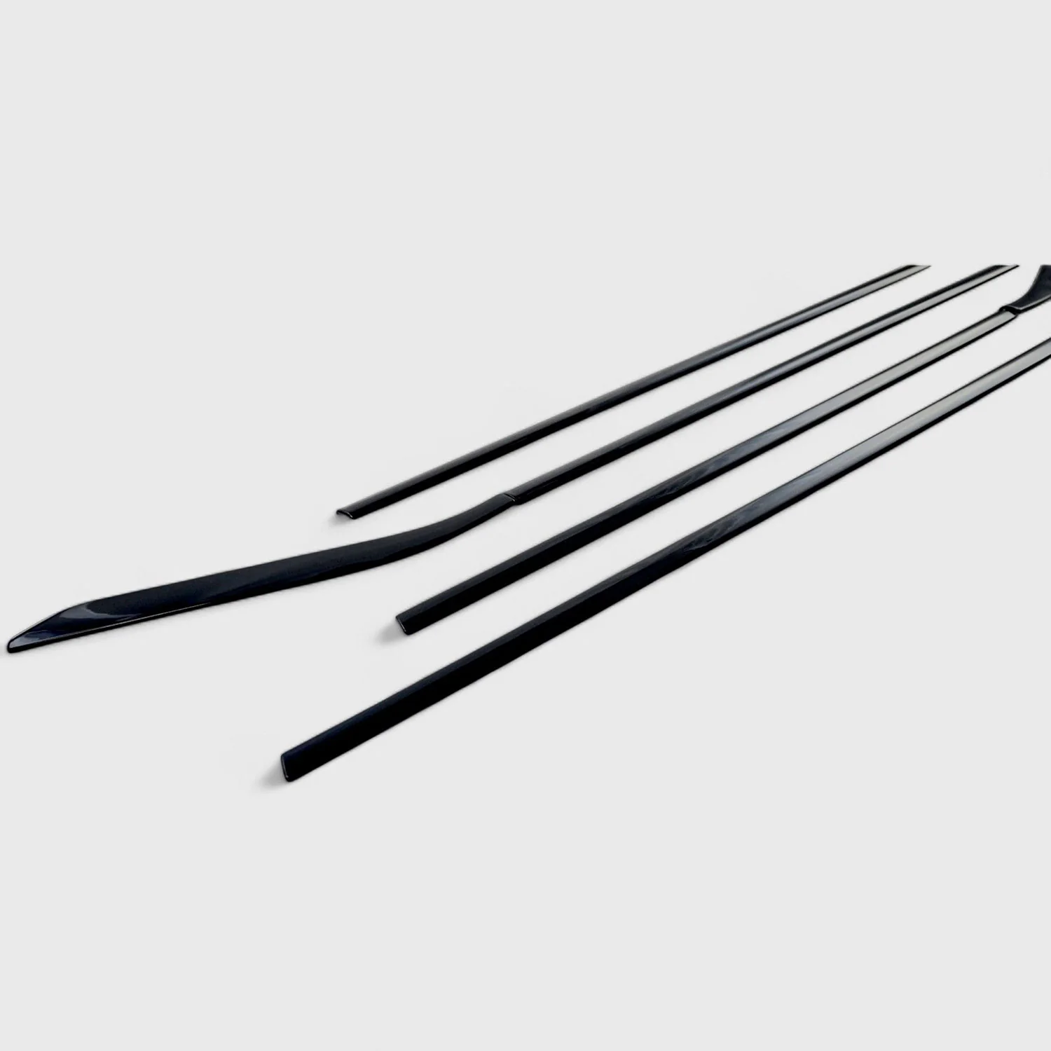 2020-2025 Nissan Sentra Window Trim Set Gloss Black 6Pcs ABS Plastic - Image 2