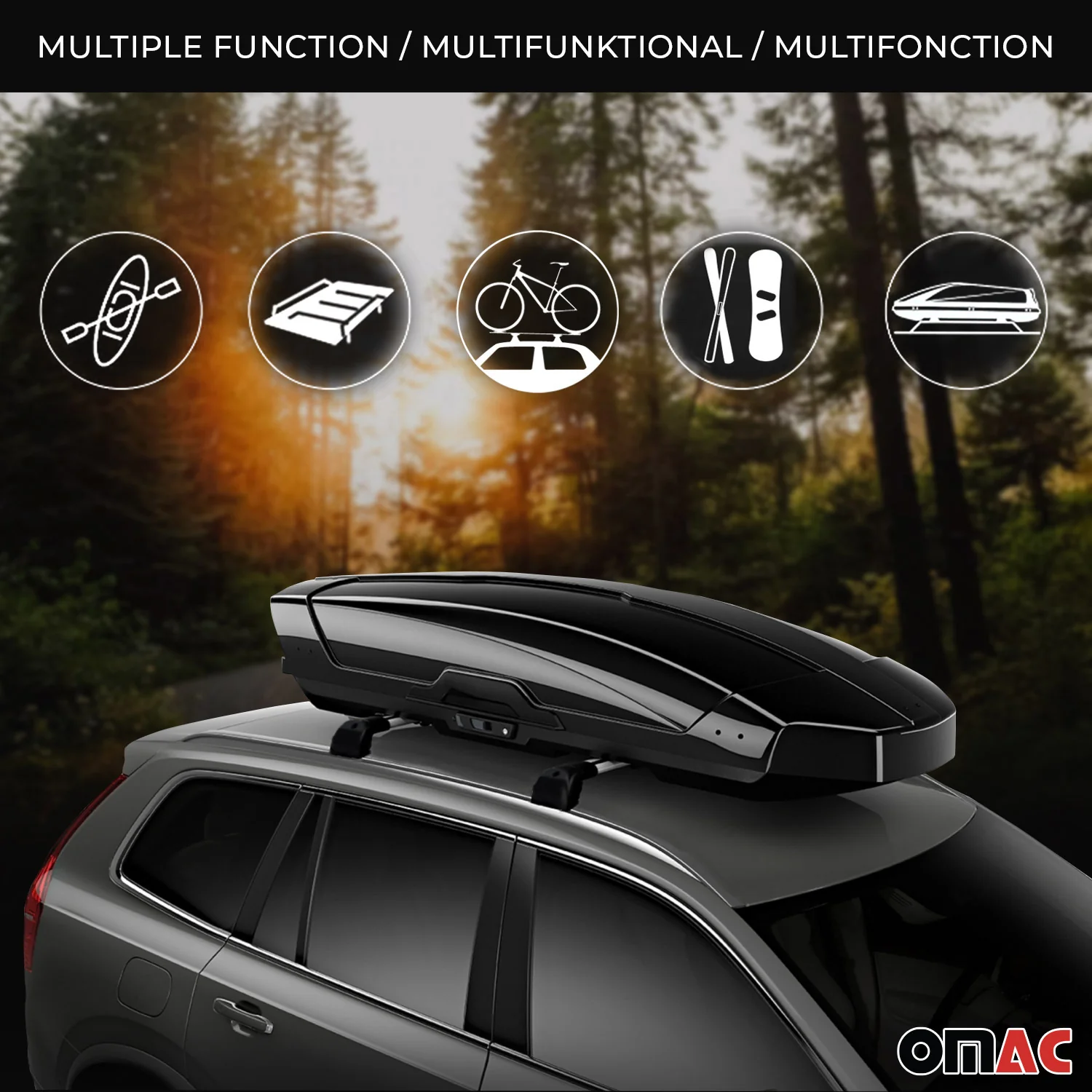 2020-2026 Mazda CX-30 Roof Rack Cross Bars Luggage Carrier Alu Black 2Pcs - Image 8