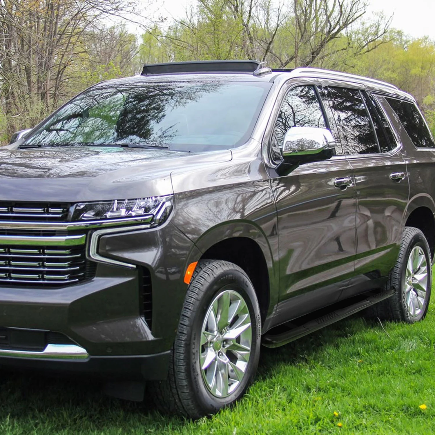 2021-2022 Chevy Tahoe/GMC Yukon Black 3" Side Step Nerf Bars Running Boards - Image 10