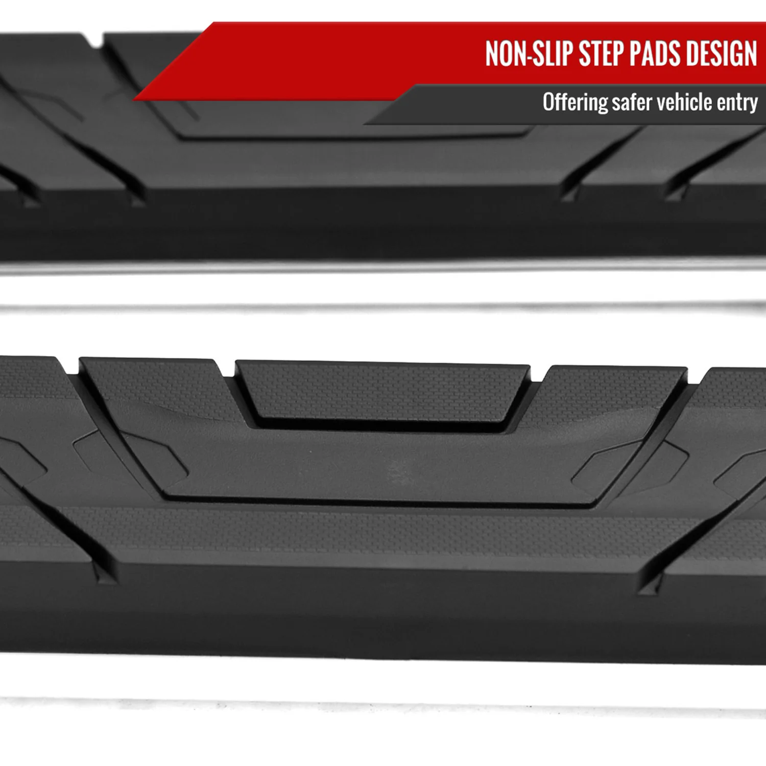 2021-2022 Chevy Tahoe/GMC Yukon Chrome 4" Side Step Nerf Bars Running Boards - Image 2