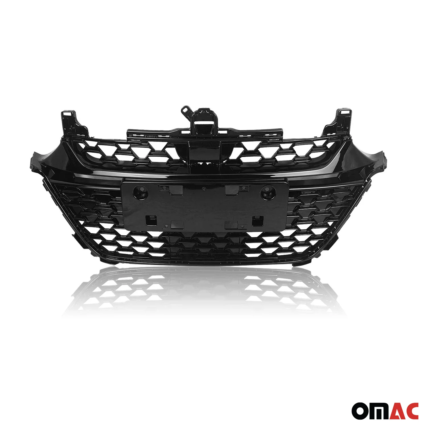 2021-2022 Honda Accord FL Sedan Front Grille Grill Set Chrome Black - Image 9