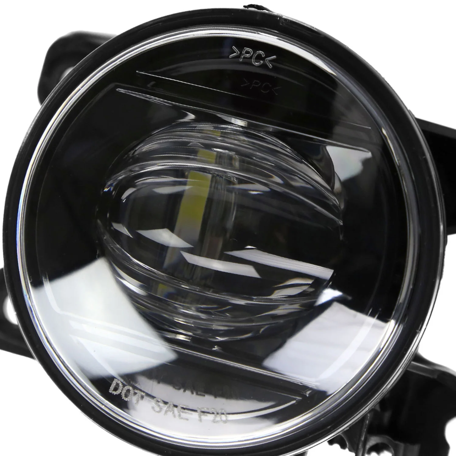 2021-2022 Honda Accord Sedan LED Fog Lights Kit Glossy Black/Clear Lens - Image 3
