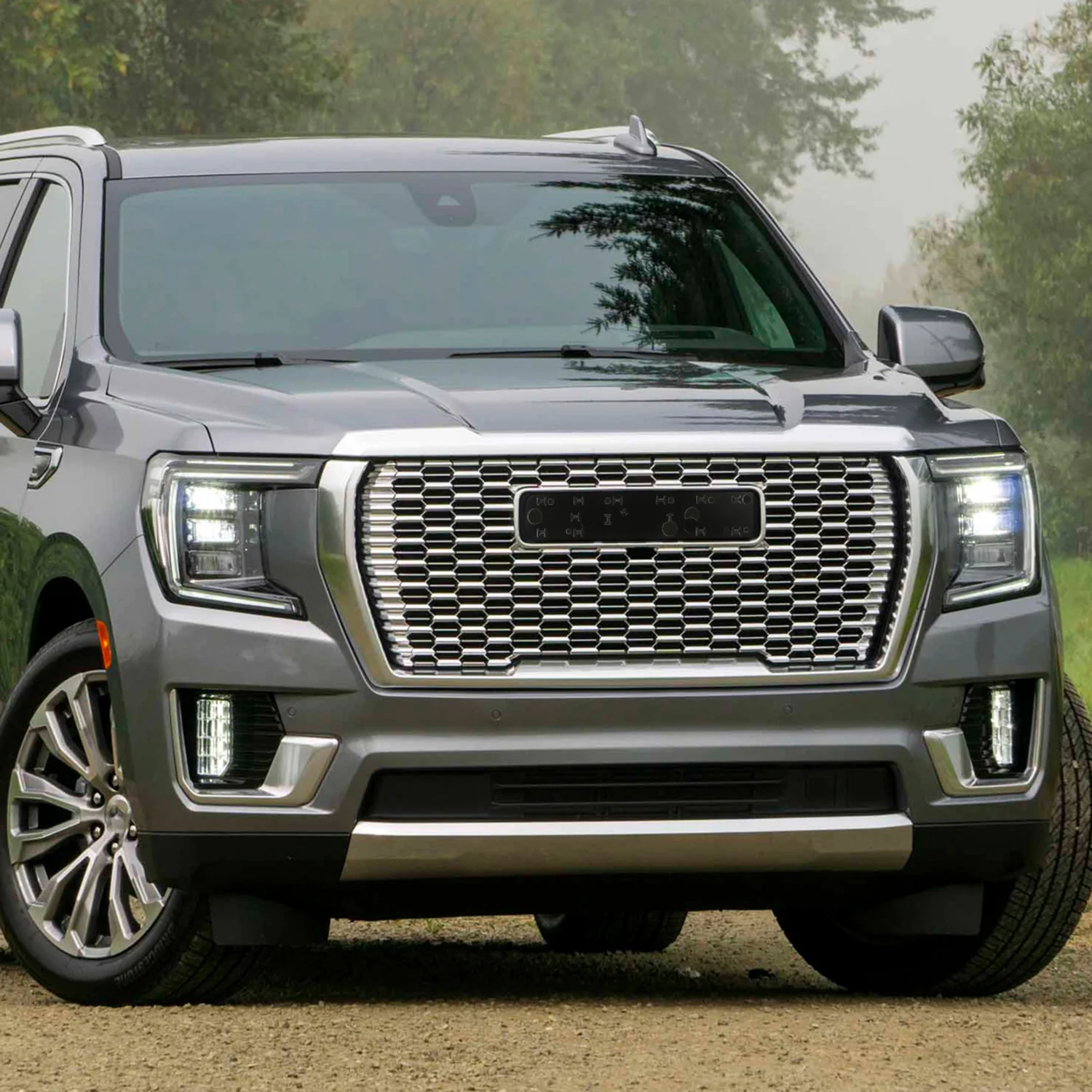 2021-2023 GMC Yukon/Yukon XL Denali Style Front Chrome Mesh Grille - Image 10