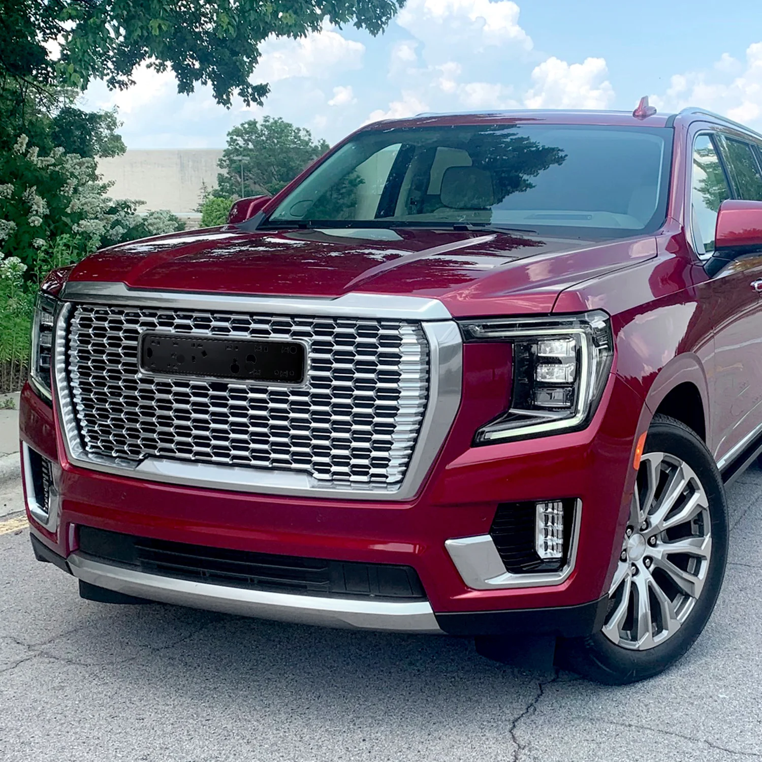 2021-2023 GMC Yukon/Yukon XL Denali Style Front Chrome Mesh Grille - Image 9
