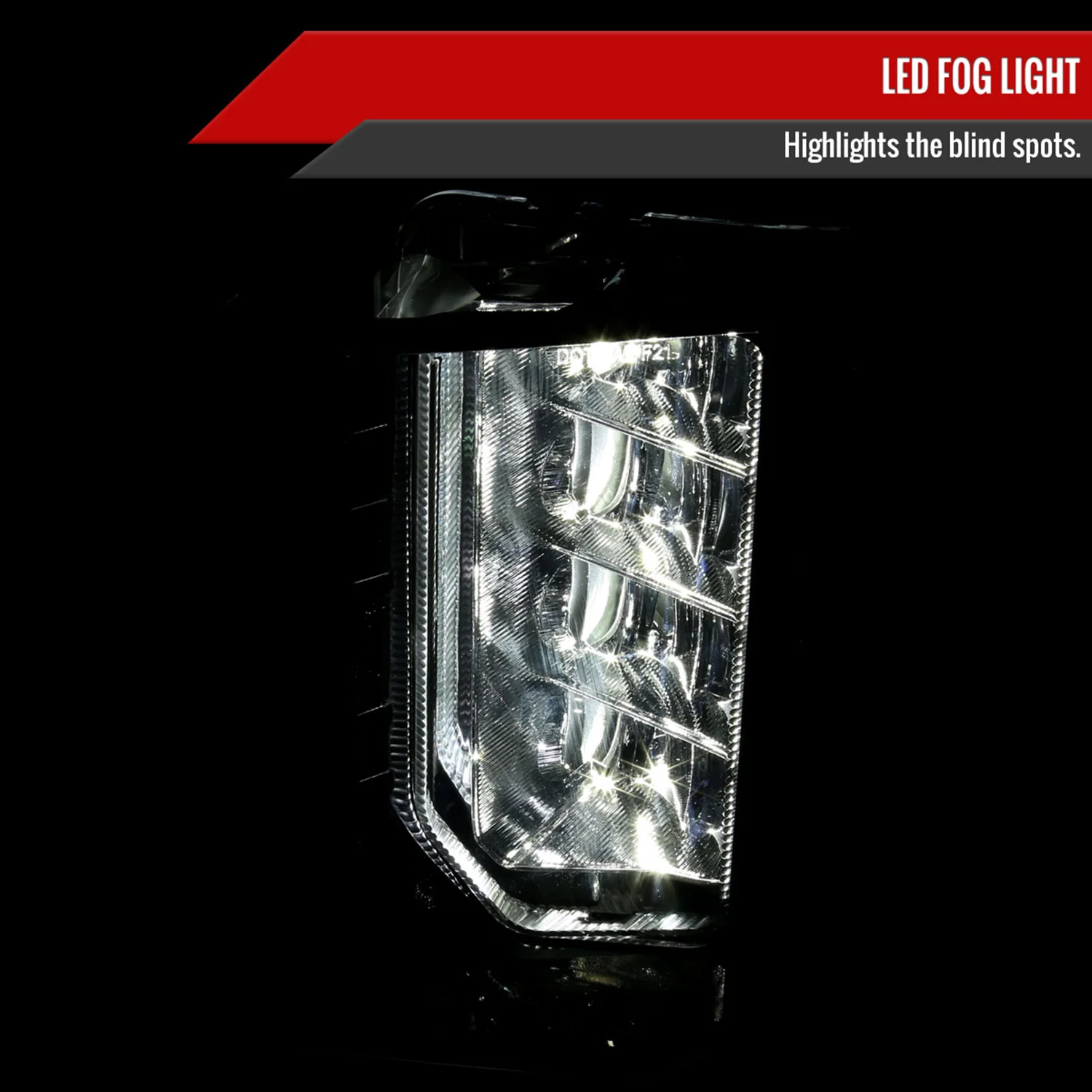 2021-2023 GMC Yukon/Yukon XL LED Fog Lights Kit Chrome Housing/Clear Lens - Image 2