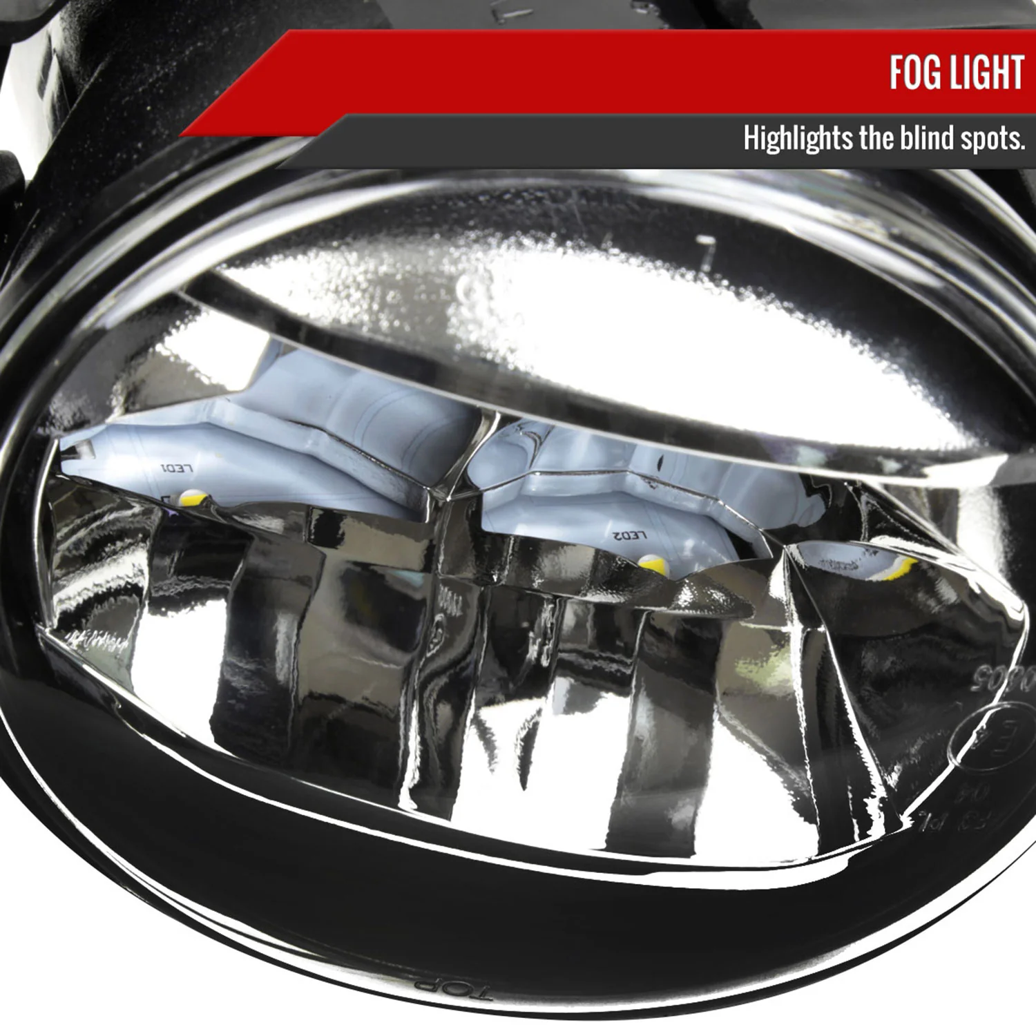 2021-2023 Toyota Camry SE/XSE Full LED Fog Lights Kit Chrome/Clear Lens - Image 3