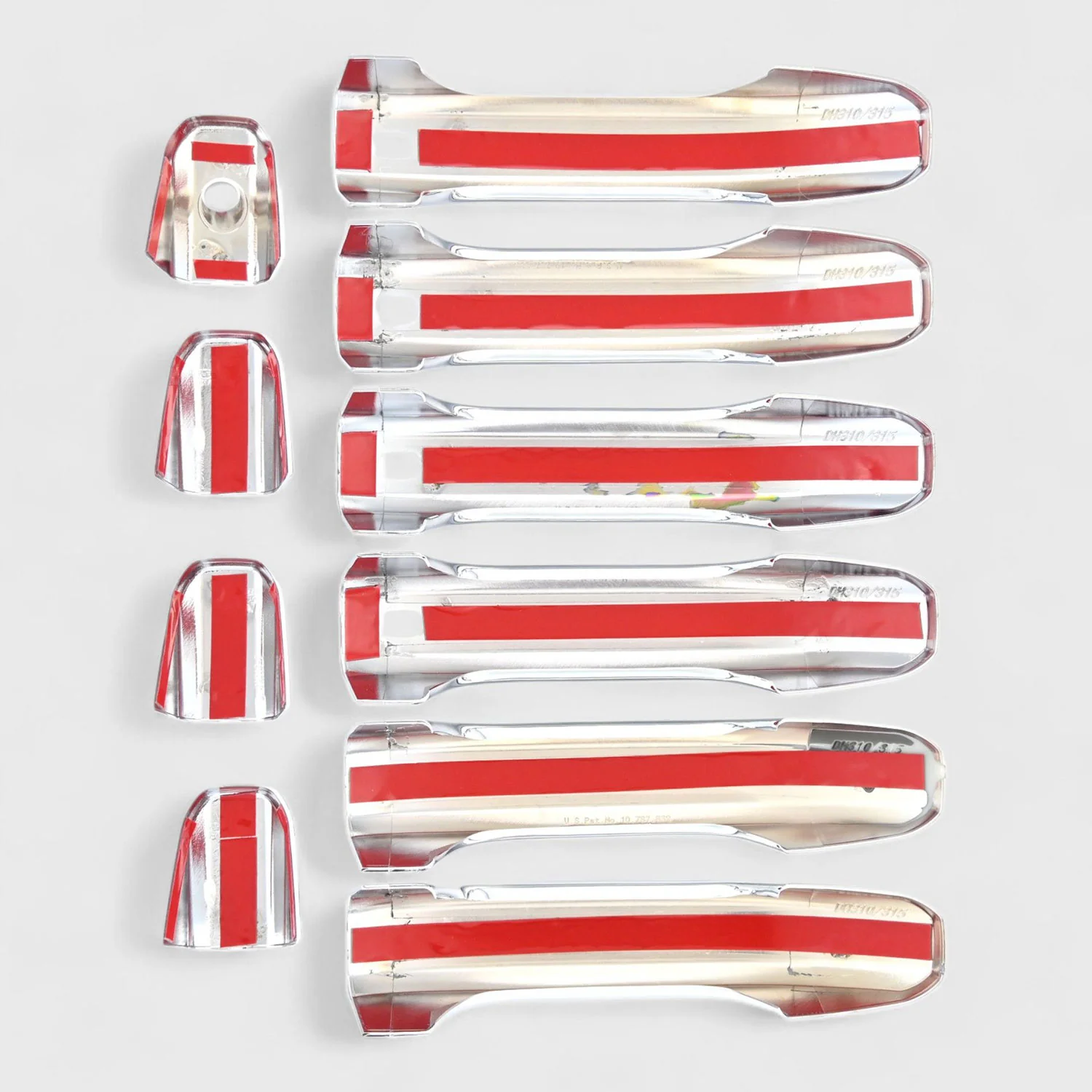 2021-2024 GMC Yukon Door Handle Cover Chrome 10Pcs ABS Plastic - Image 3