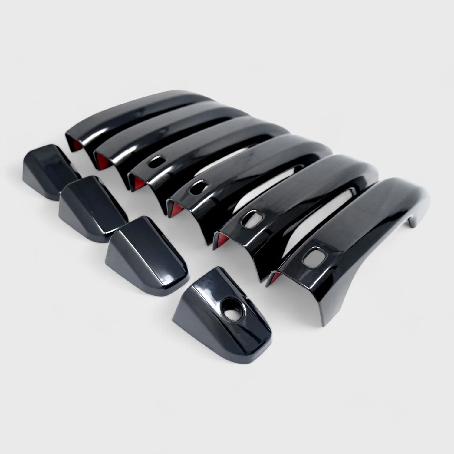 2021-2024 GMC Yukon Door Handle Cover Gloss Black 10Pcs ABS Plastic - Image 2