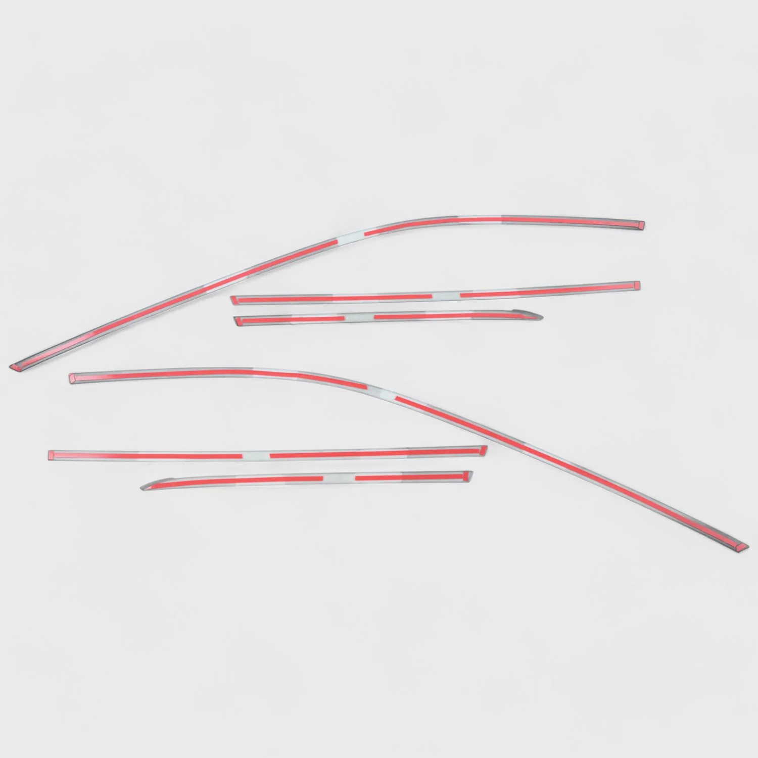 2021-2025 Nissan Rogue Window Trim Set Gloss Black 6Pcs ABS Plastic - Image 4