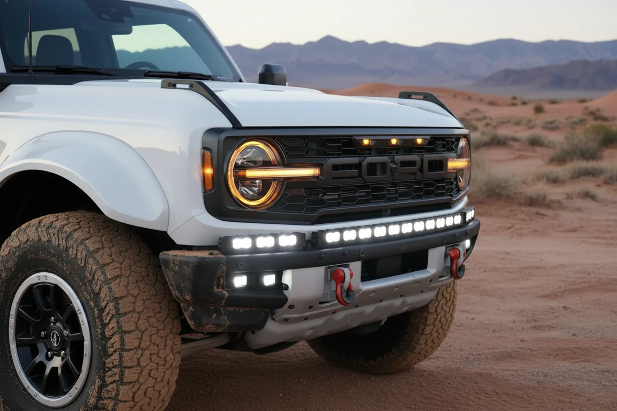 2022+ Ford Bronco Raptor Light Bar Extensions - Image 2