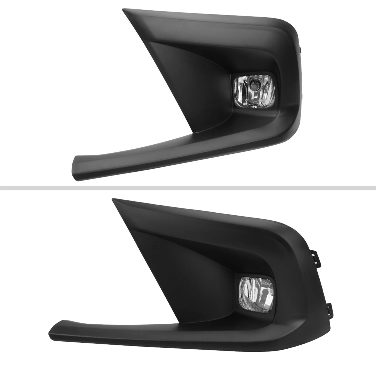2022-2023 Honda Civic Sedan/Hatchback H8 Bumper Fog Lights Kit Chrome/Clear - Image 2